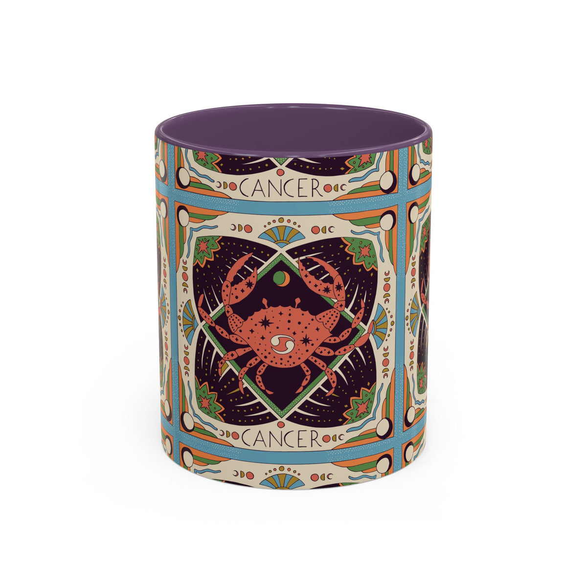 Colorful Capricorn Ceramic Mug, Custom 11oz & 15oz Zodiac Coffee Cup - Ira World Art LLC