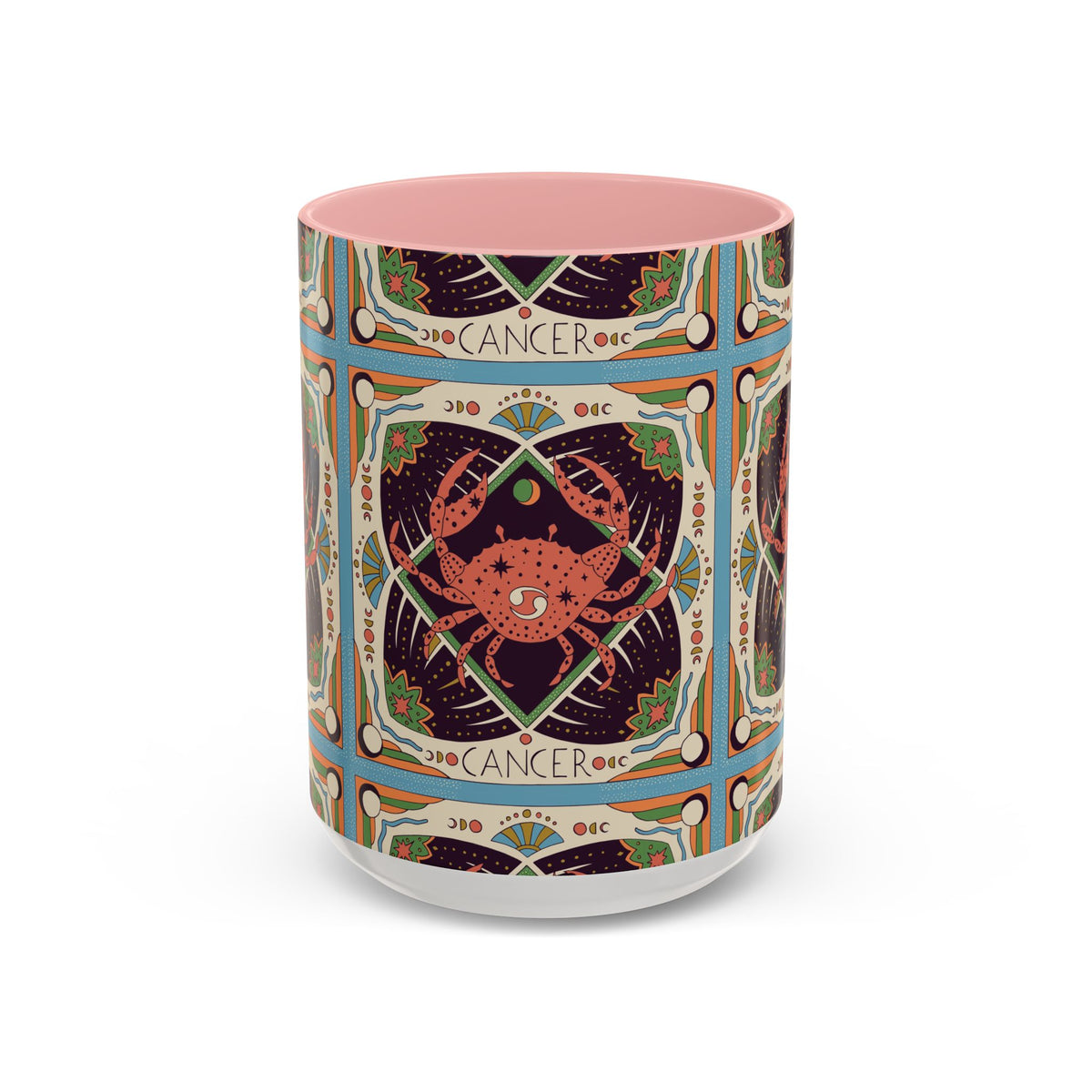 Colorful Capricorn Ceramic Mug, Custom 11oz & 15oz Zodiac Coffee Cup - Ira World Art LLC