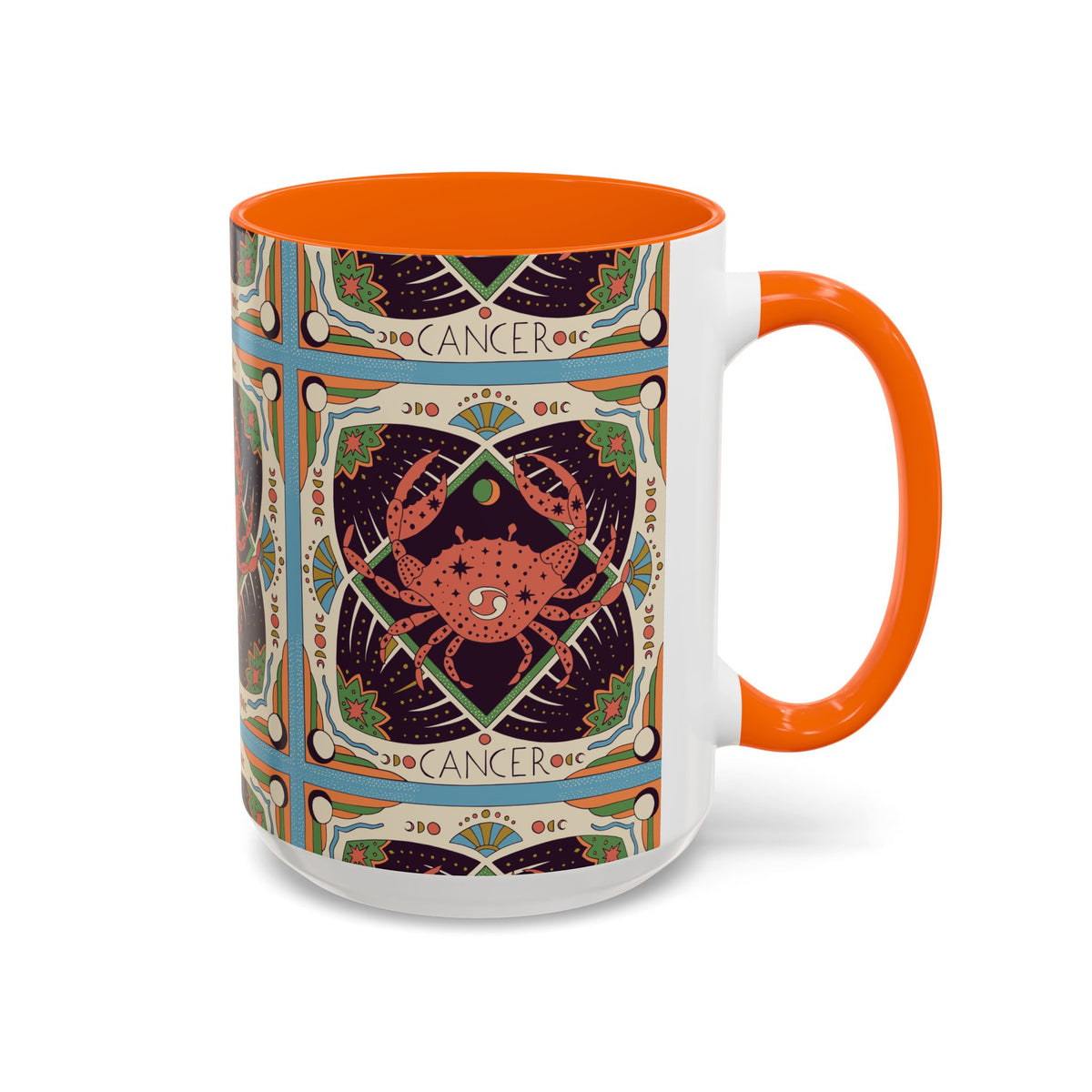 Colorful Capricorn Ceramic Mug, Custom 11oz & 15oz Zodiac Coffee Cup - Ira World Art LLC