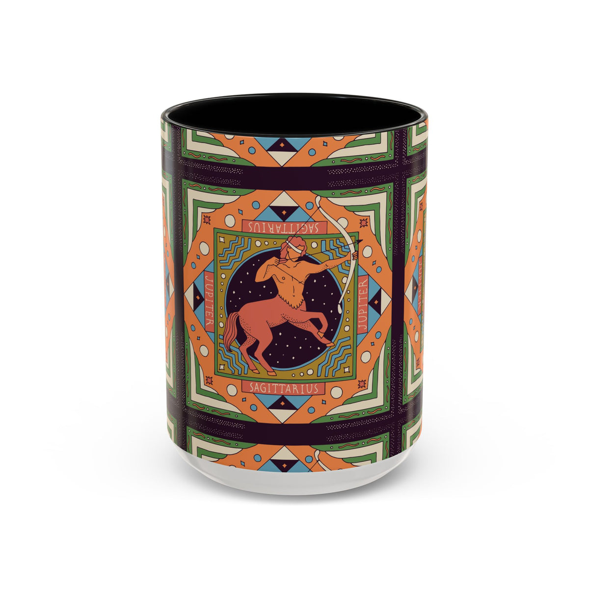 Sagittarius Custom Coffee Mug, Vibrant 11oz & 15oz Unique Printed Design - Ira World Art LLC