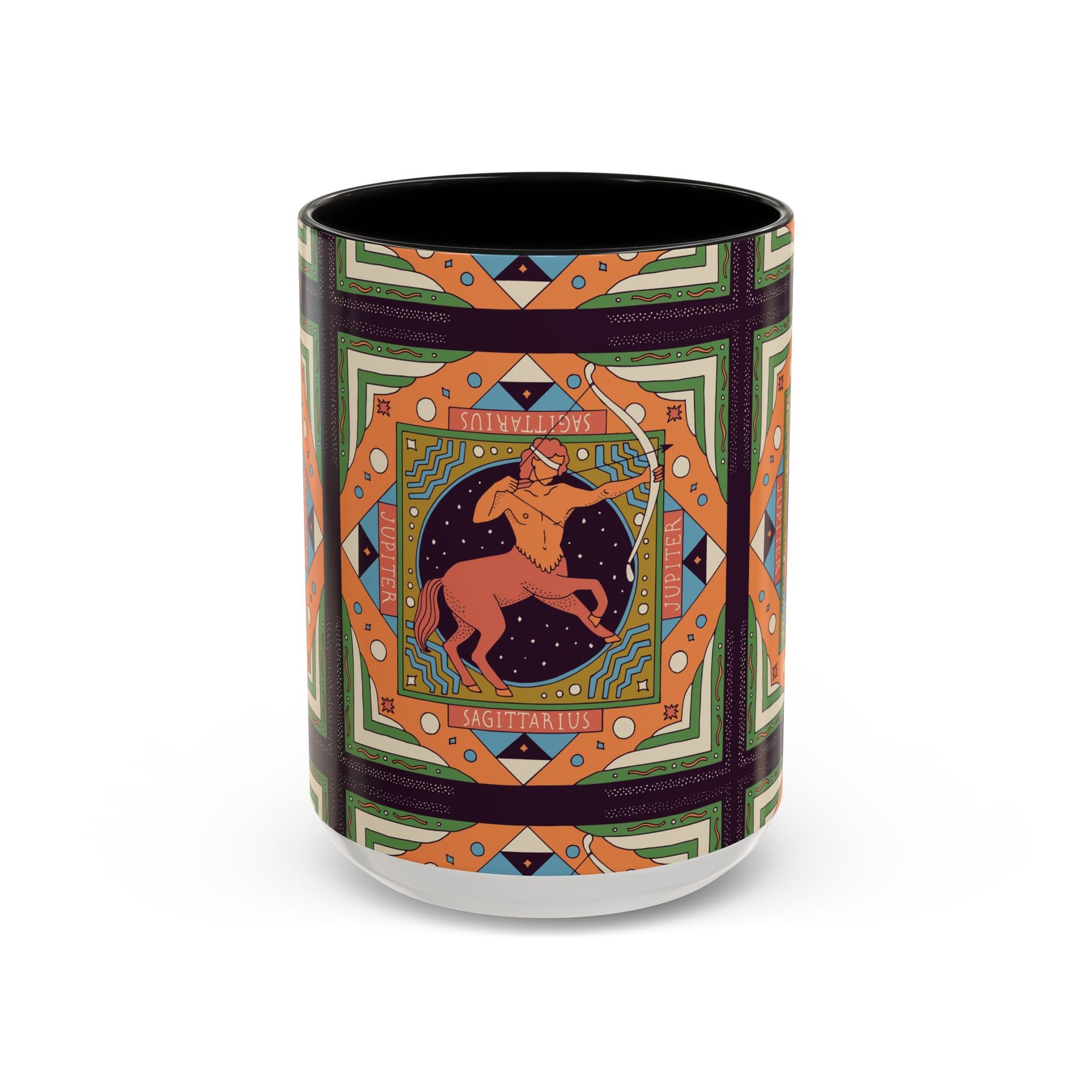 Sagittarius Custom Coffee Mug, Vibrant 11oz & 15oz Unique Printed Design - Ira World Art LLC