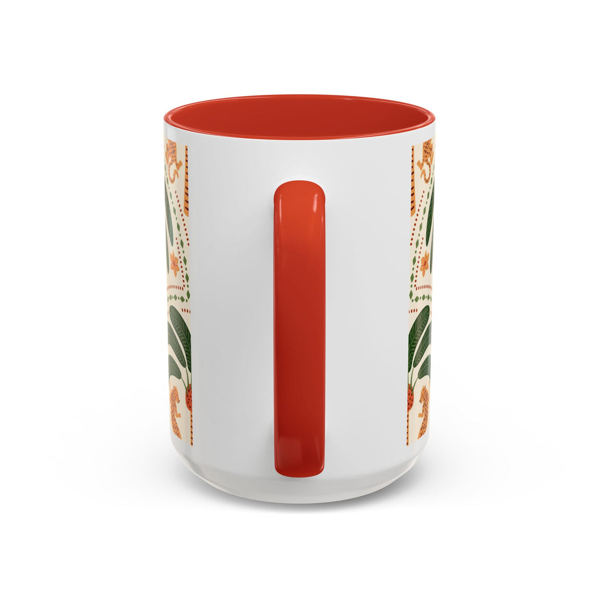 Tropical Ceramic Coffee Mug with Colorful Floral Design, 11oz & 15oz - Ira World Art LLC