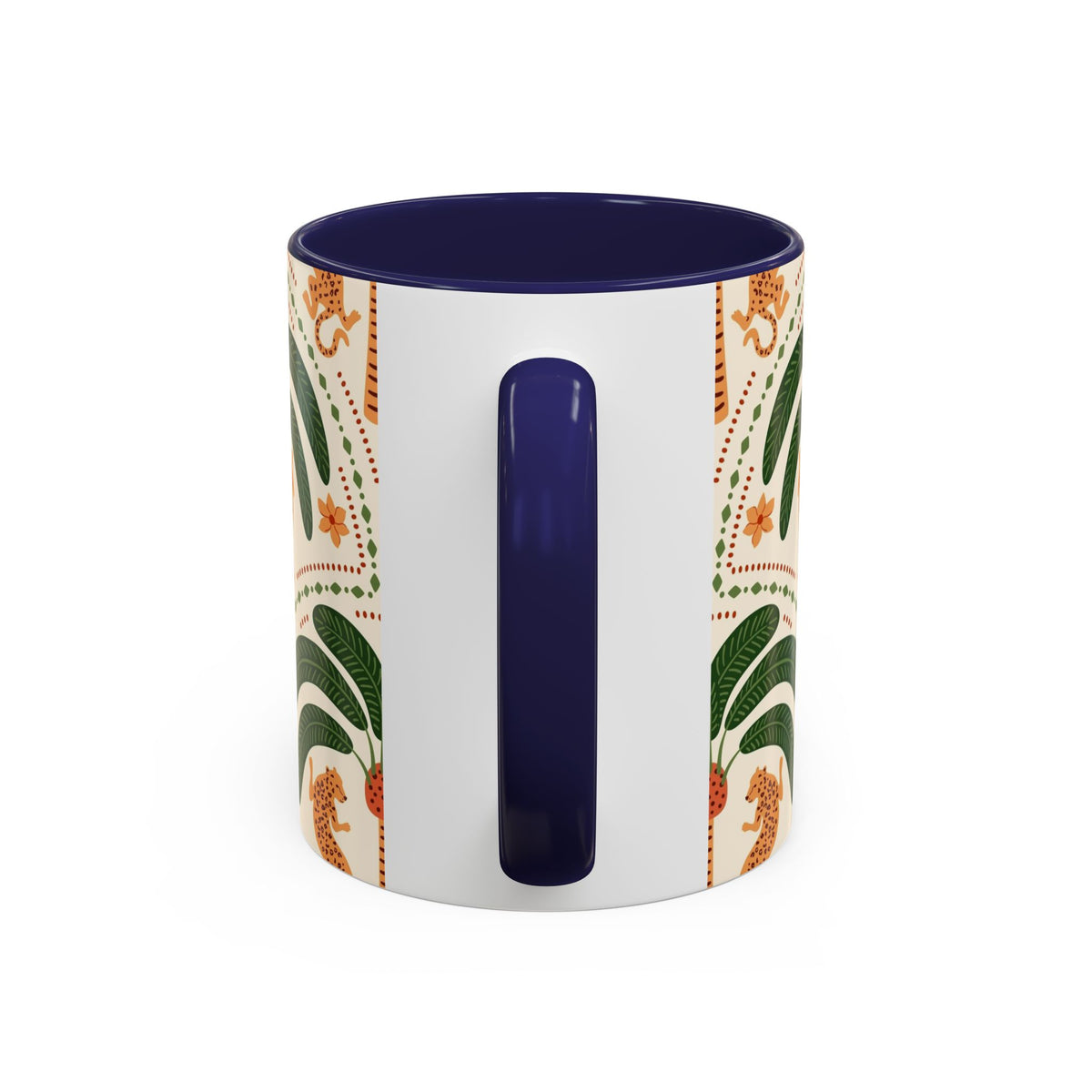 Tropical Ceramic Coffee Mug with Colorful Floral Design, 11oz & 15oz - Ira World Art LLC