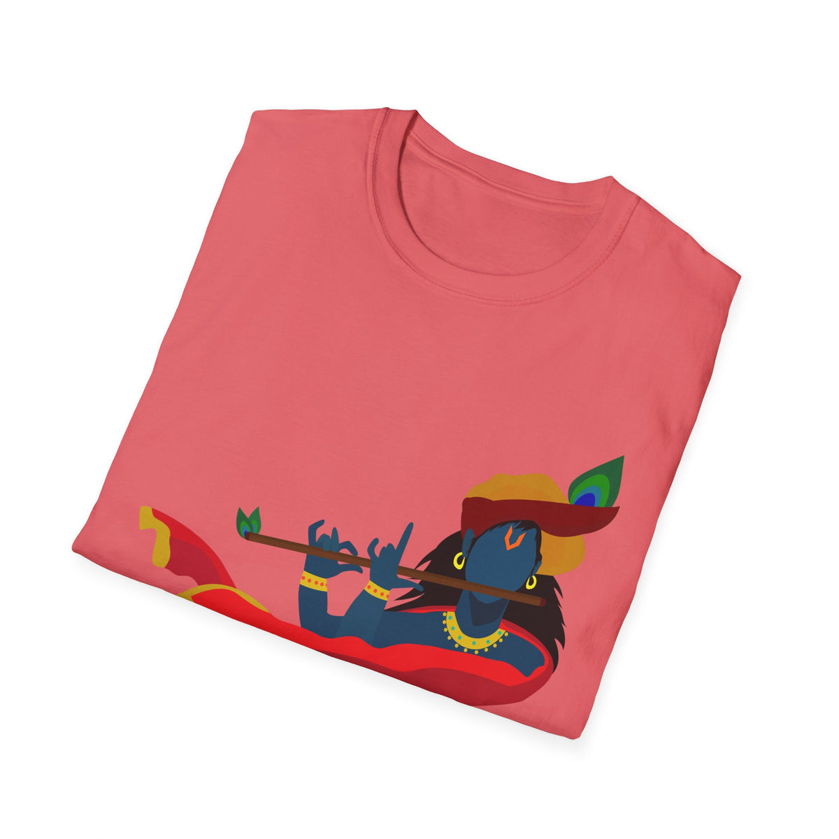 Krishna Tees Unisex T-Shirt - Indian Spiritual Clothing, Krishna Boho Shirt, Yoga Apparel, Unisex Graphic Tee, Hindu Krishna Top - Ira World Art LLC