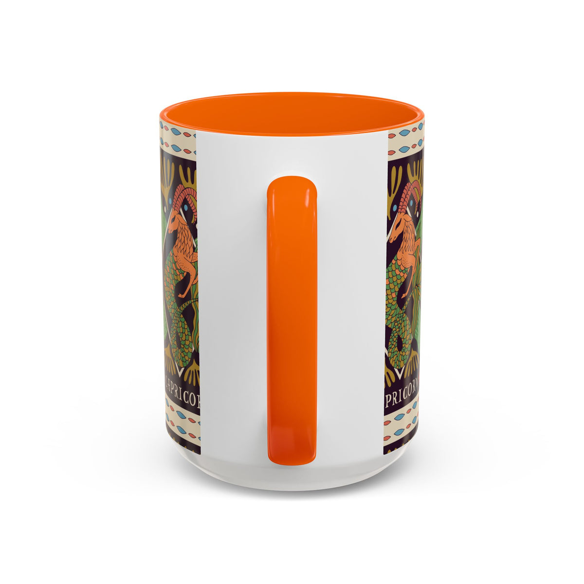 Colorful Capricorn Mug, Custom Ceramic Coffee Cup 11oz & 15oz Zodiac Design - Ira World Art LLC