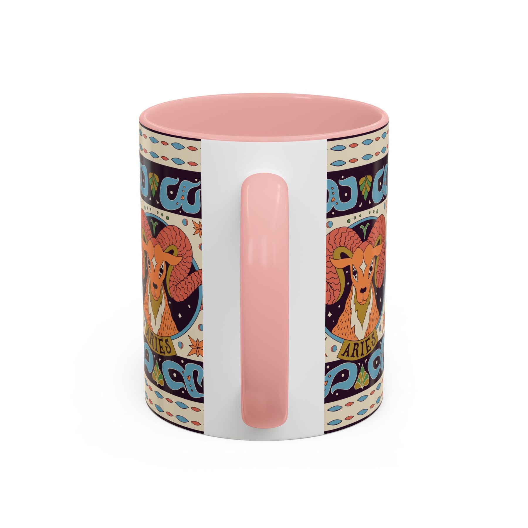 Colorful Capricorn Coffee Mug, Custom Ceramic 11oz & 15oz Zodiac Design - Ira World Art LLC