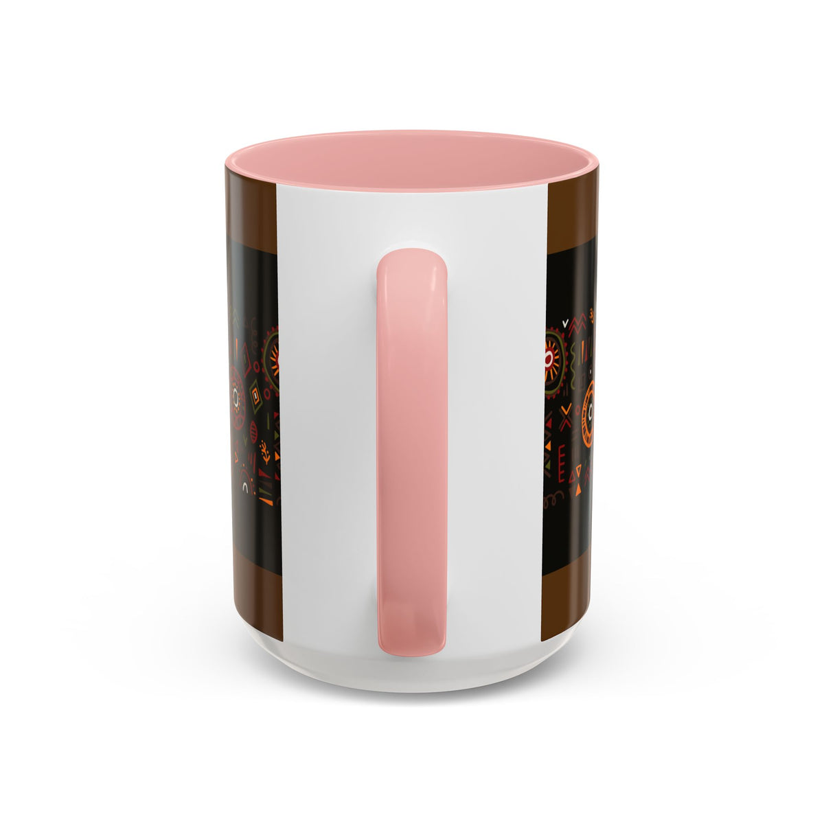 Tribal Ceramic Coffee Mug, Afrocentric Colorful Design, Custom 11oz & 15oz - Ira World Art LLC