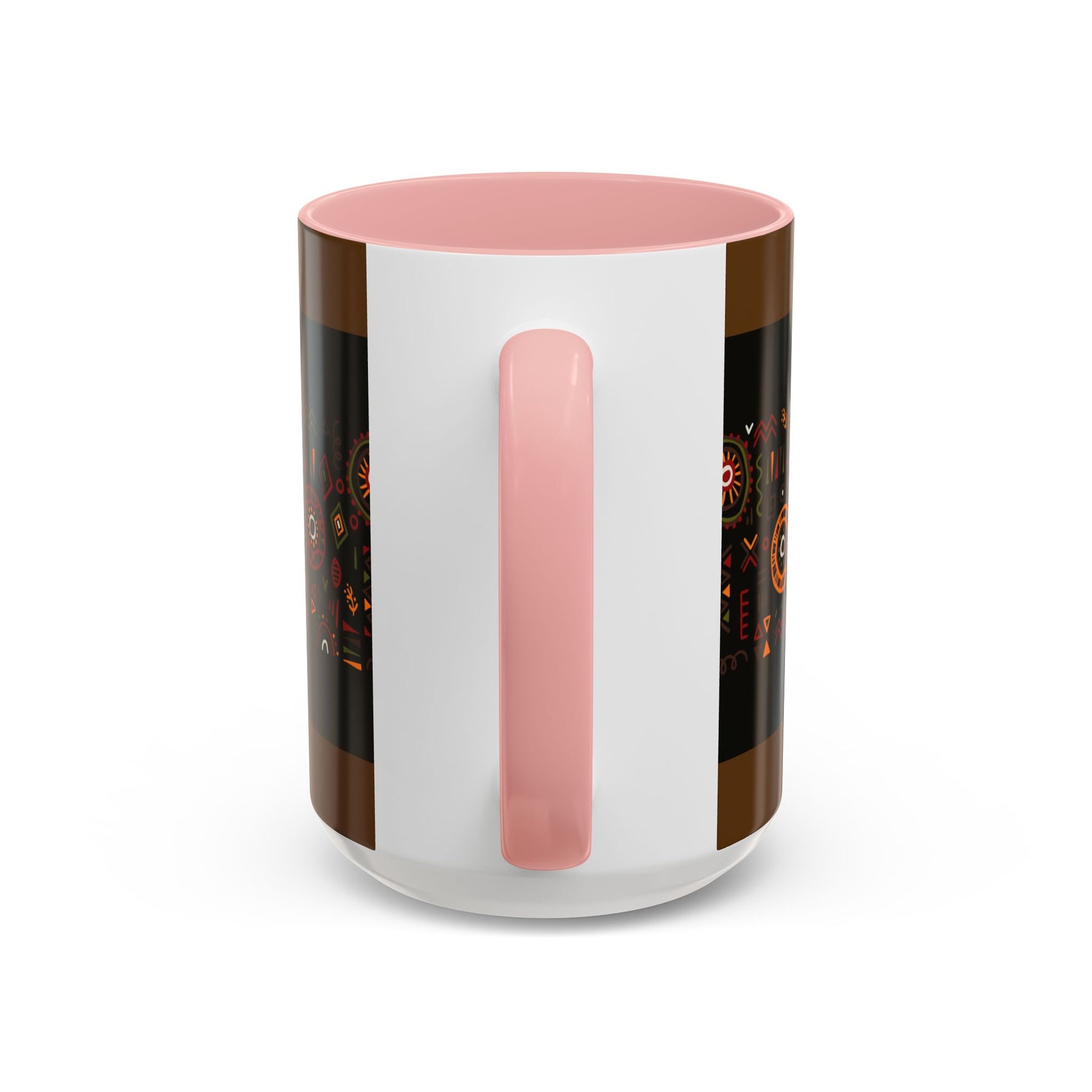 Tribal Ceramic Coffee Mug, Afrocentric Colorful Design, Custom 11oz & 15oz - Ira World Art LLC