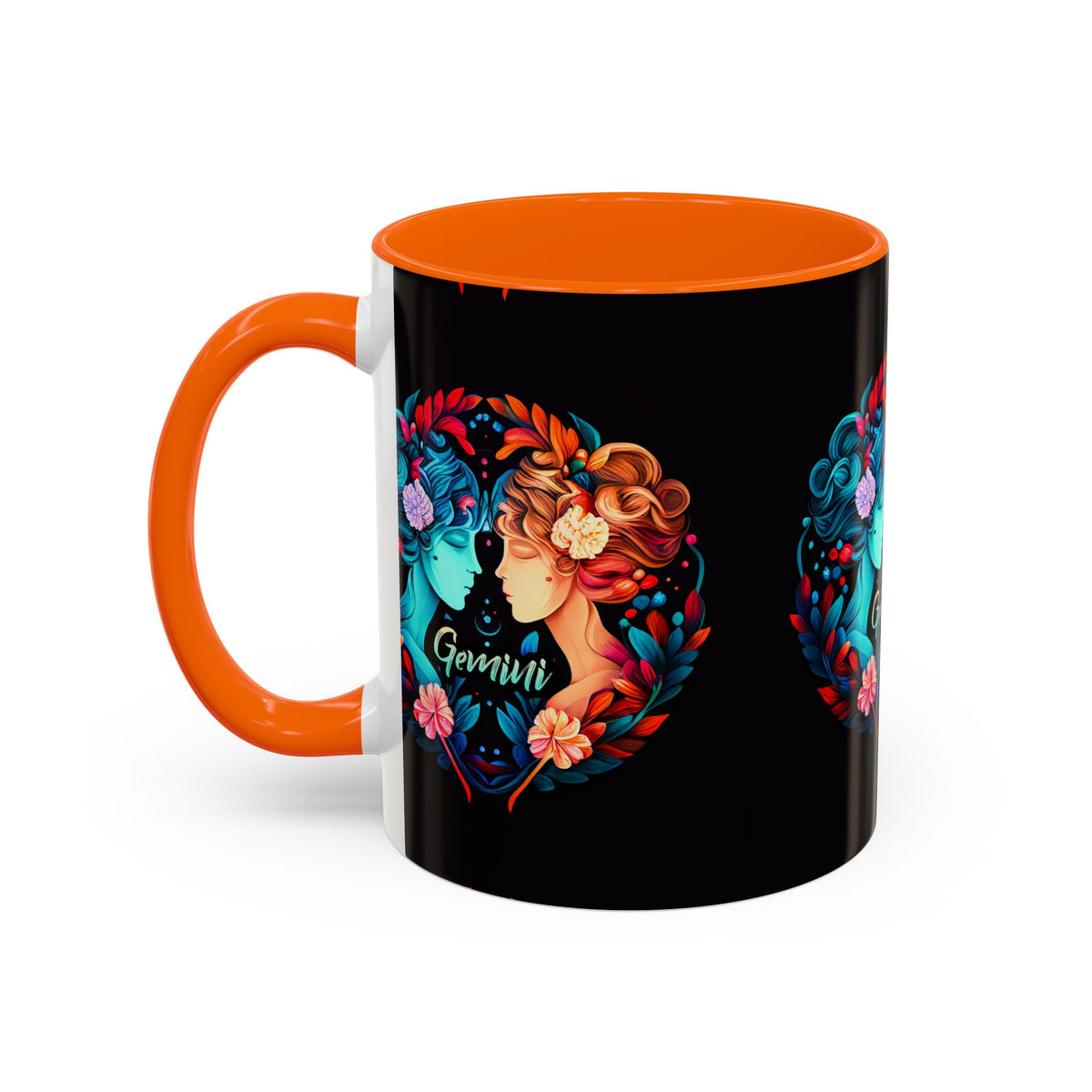 Gemini Zodiac Coffee Mug, Custom Ceramic 11oz & 15oz Colorful Design - Ira World Art LLC