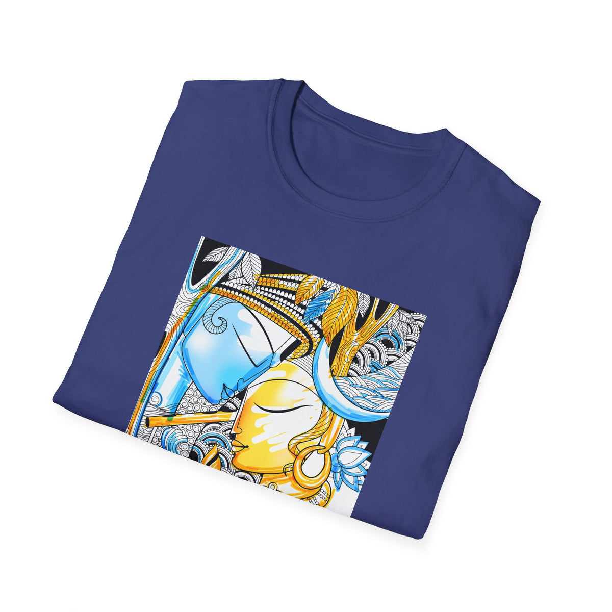 Radha Krishna Unisex T-Shirt, Spiritual Tee, Hindu Deity Shirt, Religious Gift, Meditation Top - Ira World Art LLC