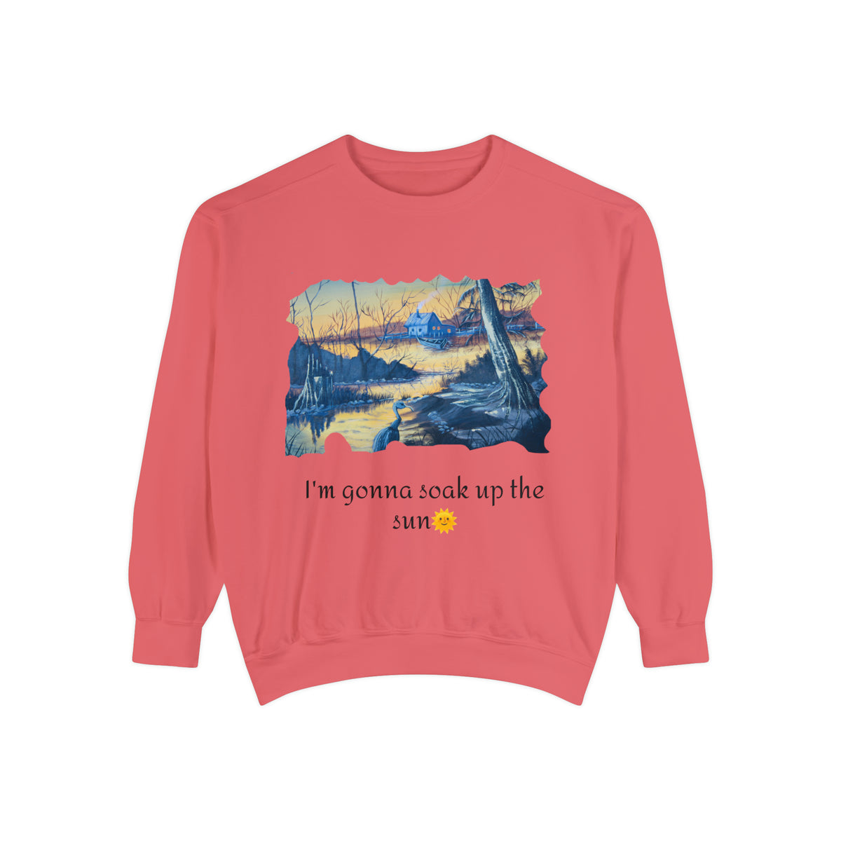 Unisex Garment-Dyed Sweatshirt - Ira World Art LLC