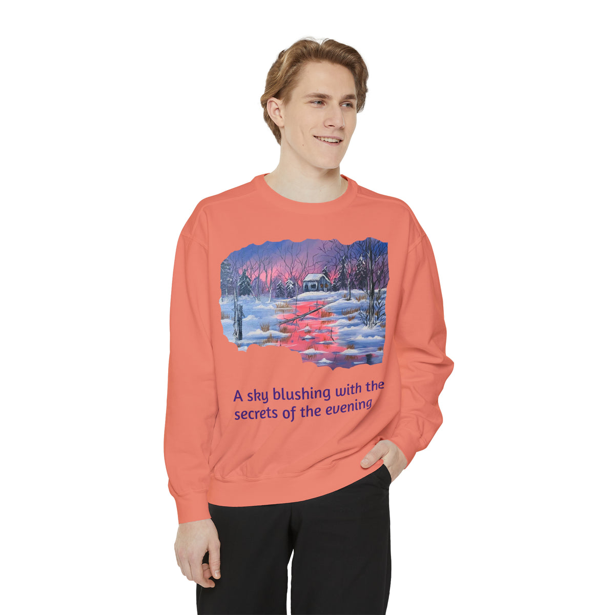 Unisex Garment-Dyed Sweatshirt - Ira World Art LLC