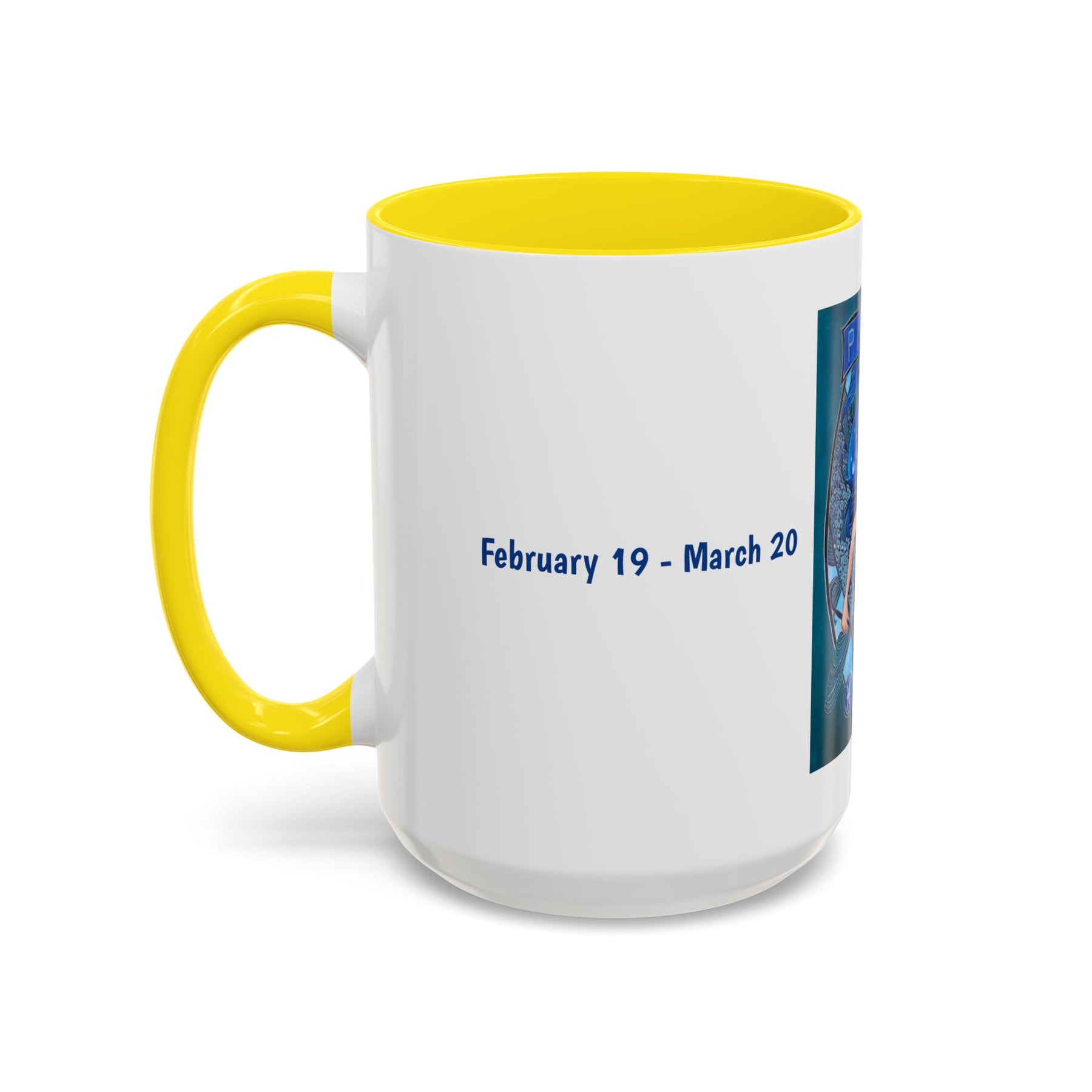 Pisces Zodiac Mug, Colorful Ceramic Fish Mug Design, Cute 11oz Cup - Ira World Art LLC