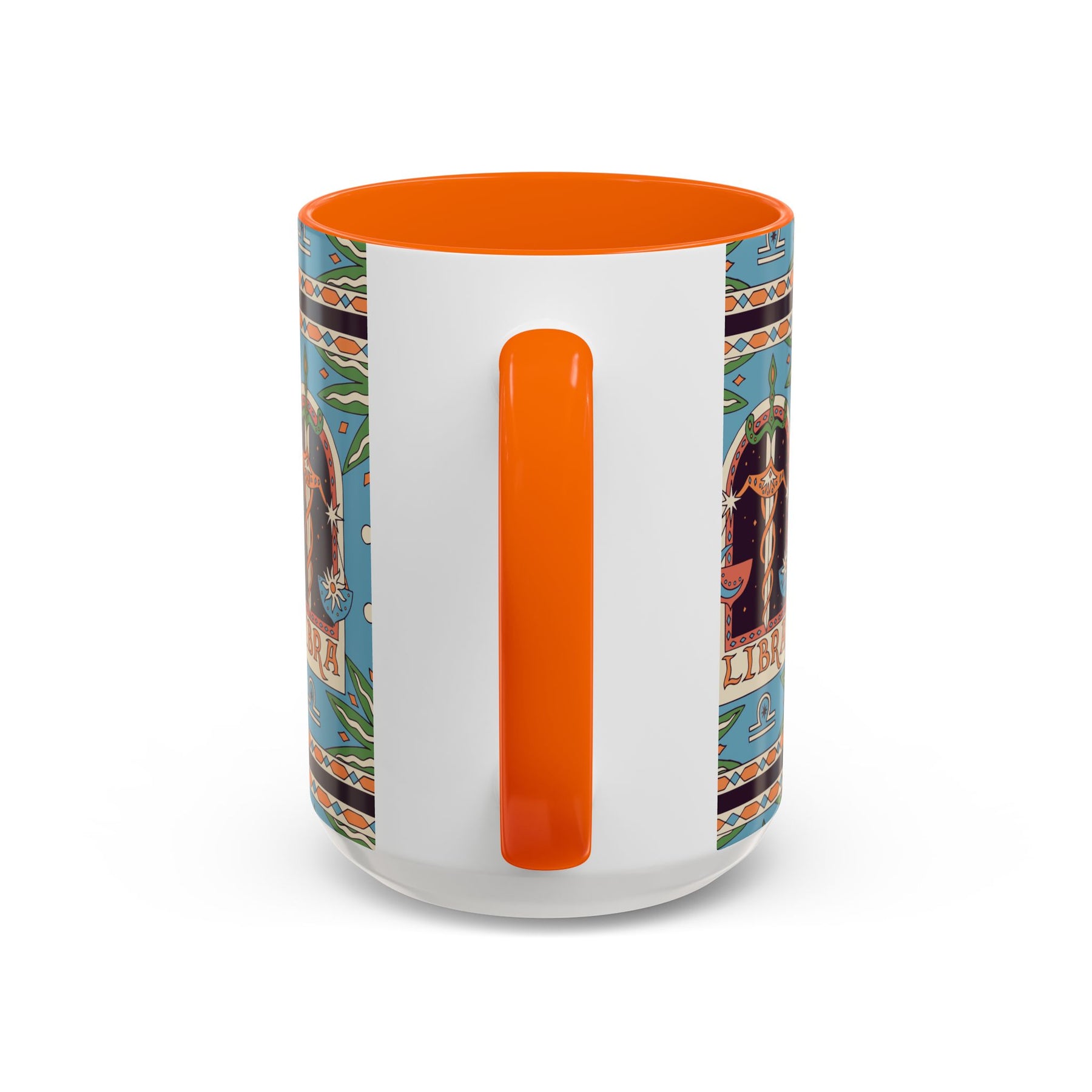 Custom Libra Coffee Mug, Colorful Ceramic 11oz & 15oz Zodiac Design - Ira World Art LLC