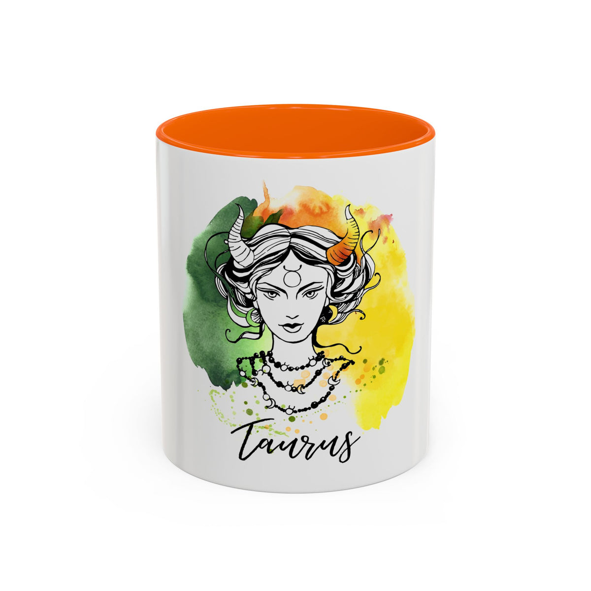 Taurus Zodiac Coffee Mug, Custom Printed 11oz & 15oz Unique Design - Ira World Art LLC