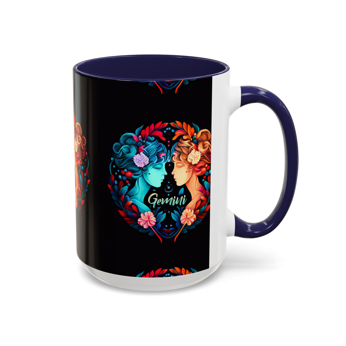 Gemini Zodiac Coffee Mug, Custom Ceramic 11oz & 15oz Colorful Design - Ira World Art LLC