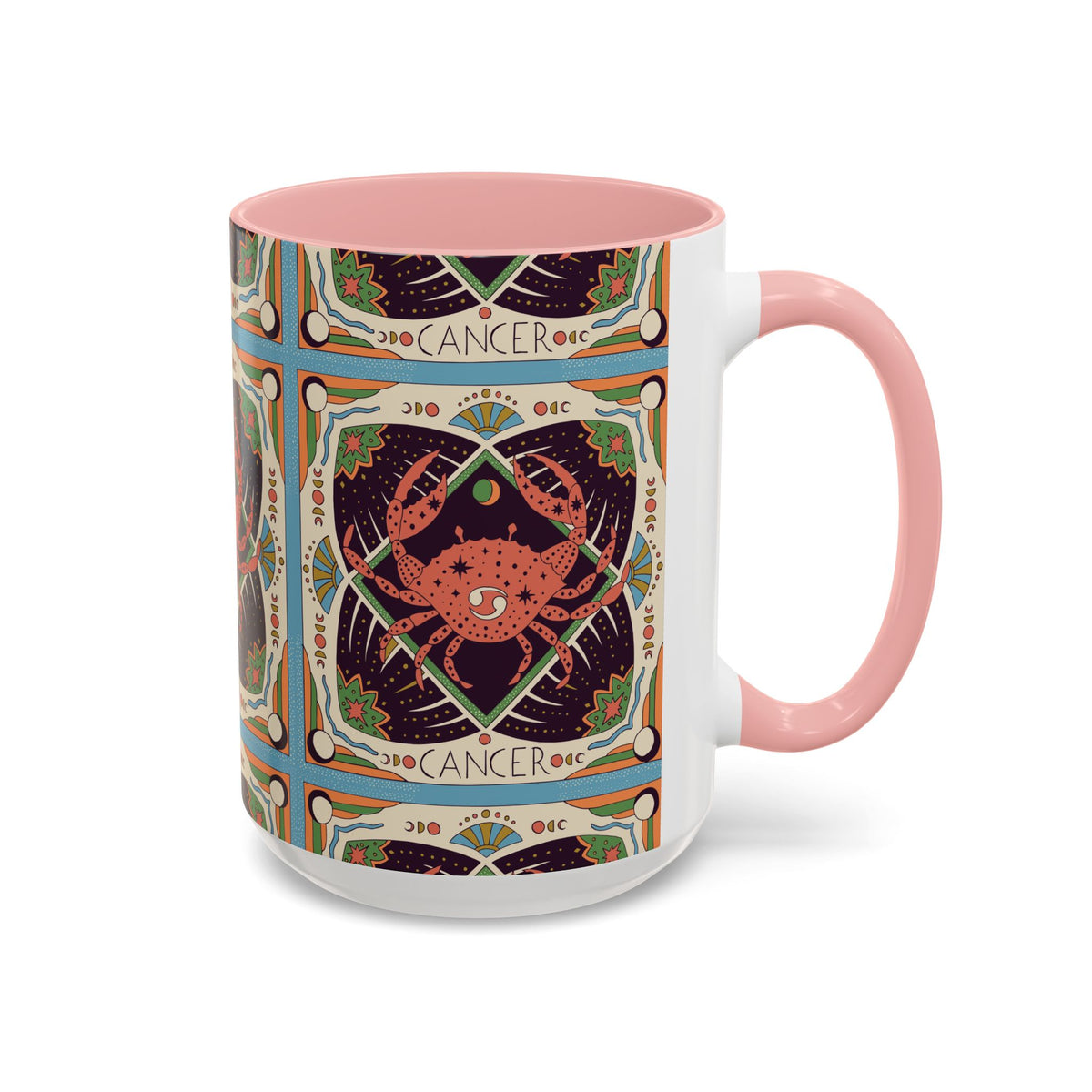 Colorful Capricorn Ceramic Mug, Custom 11oz & 15oz Zodiac Coffee Cup - Ira World Art LLC