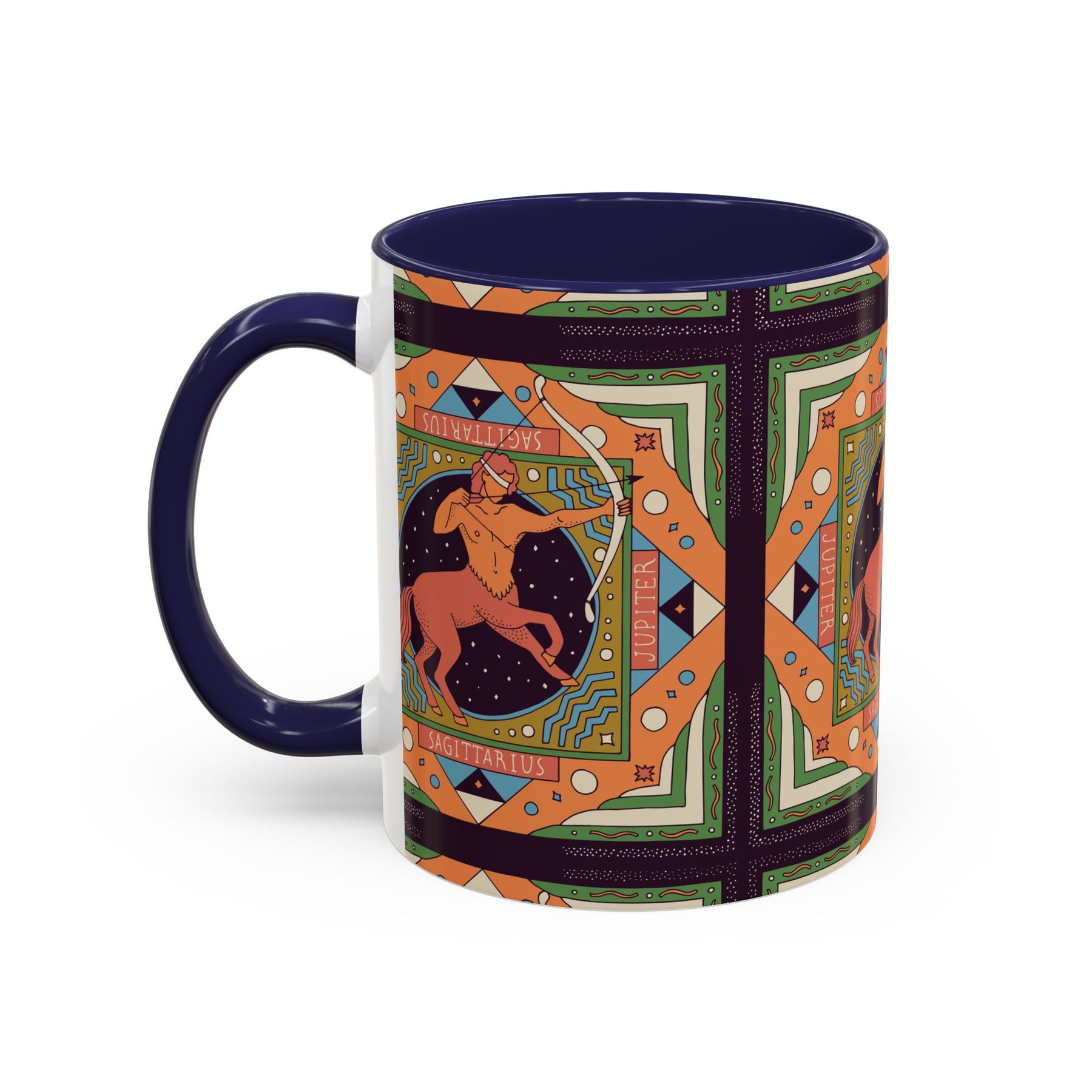 Sagittarius Custom Coffee Mug, Vibrant 11oz & 15oz Unique Printed Design - Ira World Art LLC
