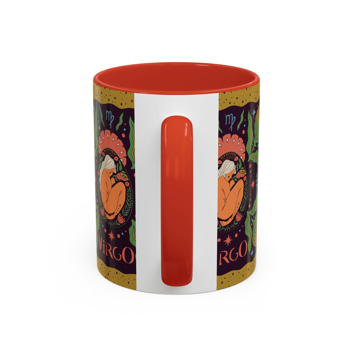 Virgo Zodiac Custom Coffee Mug, Colorful Ceramic 11oz and 15oz Design - Ira World Art LLC