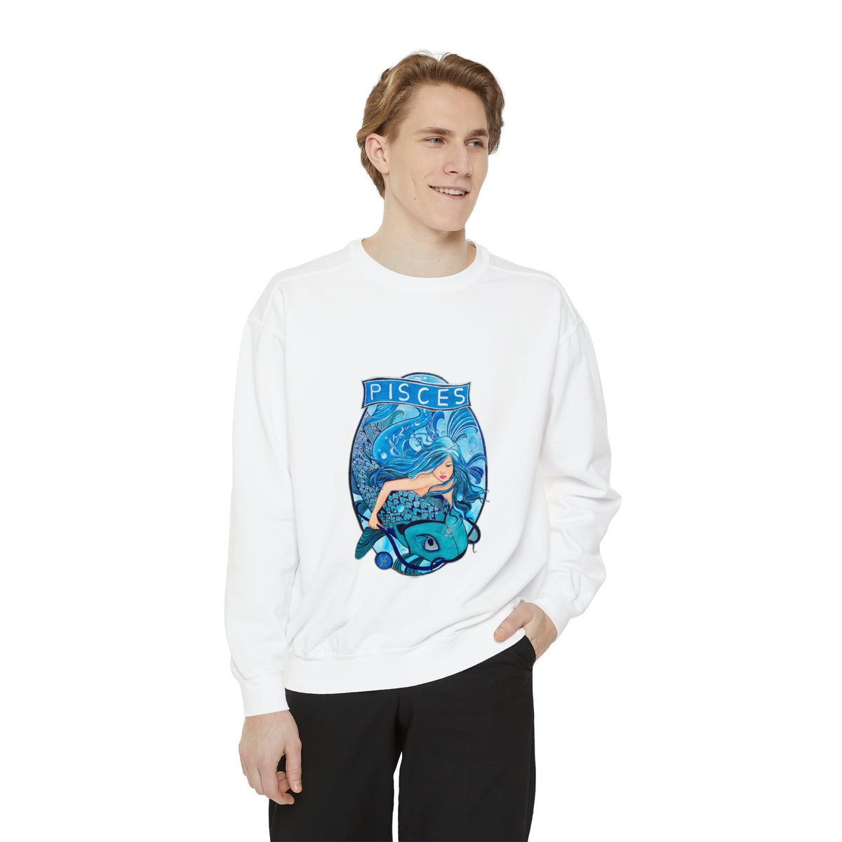 Unisex Garment-Dyed Sweatshirt - Ira World Art LLC