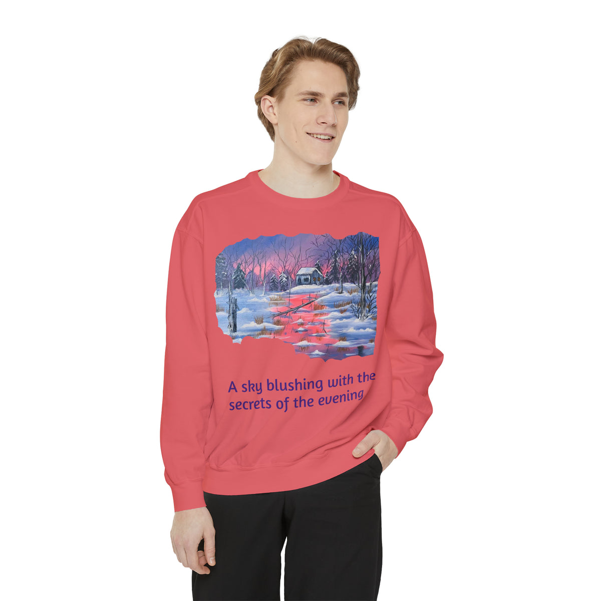 Unisex Garment-Dyed Sweatshirt - Ira World Art LLC