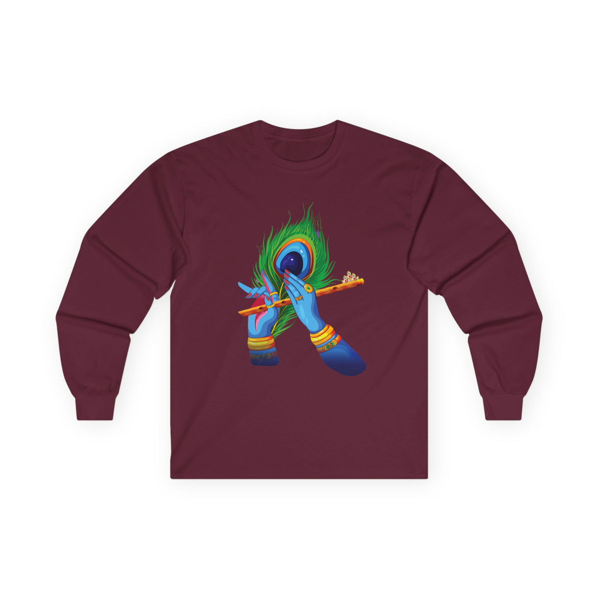 Vibrant Artistic Long Sleeve Tee, Spiritual Gift, Unisex Cotton Shirt, Festival Apparel, Faith-Based Fashion, Colorful Tee - Ira World Art LLC