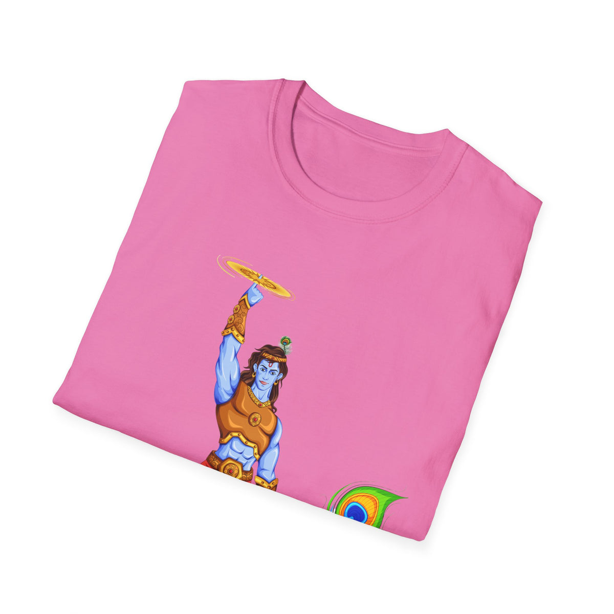 Krishna with Sudarshan Chakra Unisex T-Shirt, Hindu God Tee, Spirituality Shirt, Religious Apparel, Yoga Top - Ira World Art LLC