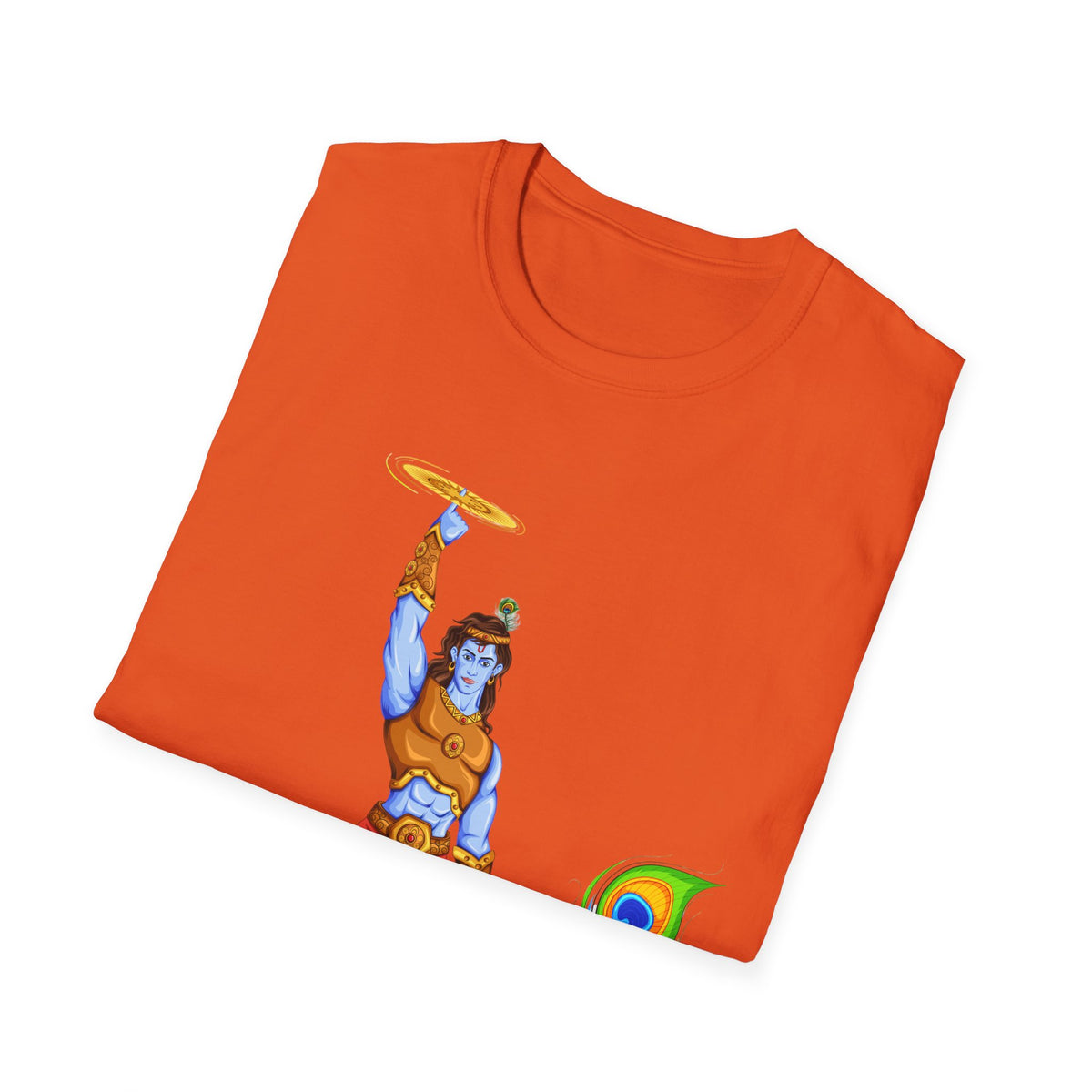 Krishna with Sudarshan Chakra Unisex T-Shirt, Hindu God Tee, Spirituality Shirt, Religious Apparel, Yoga Top - Ira World Art LLC