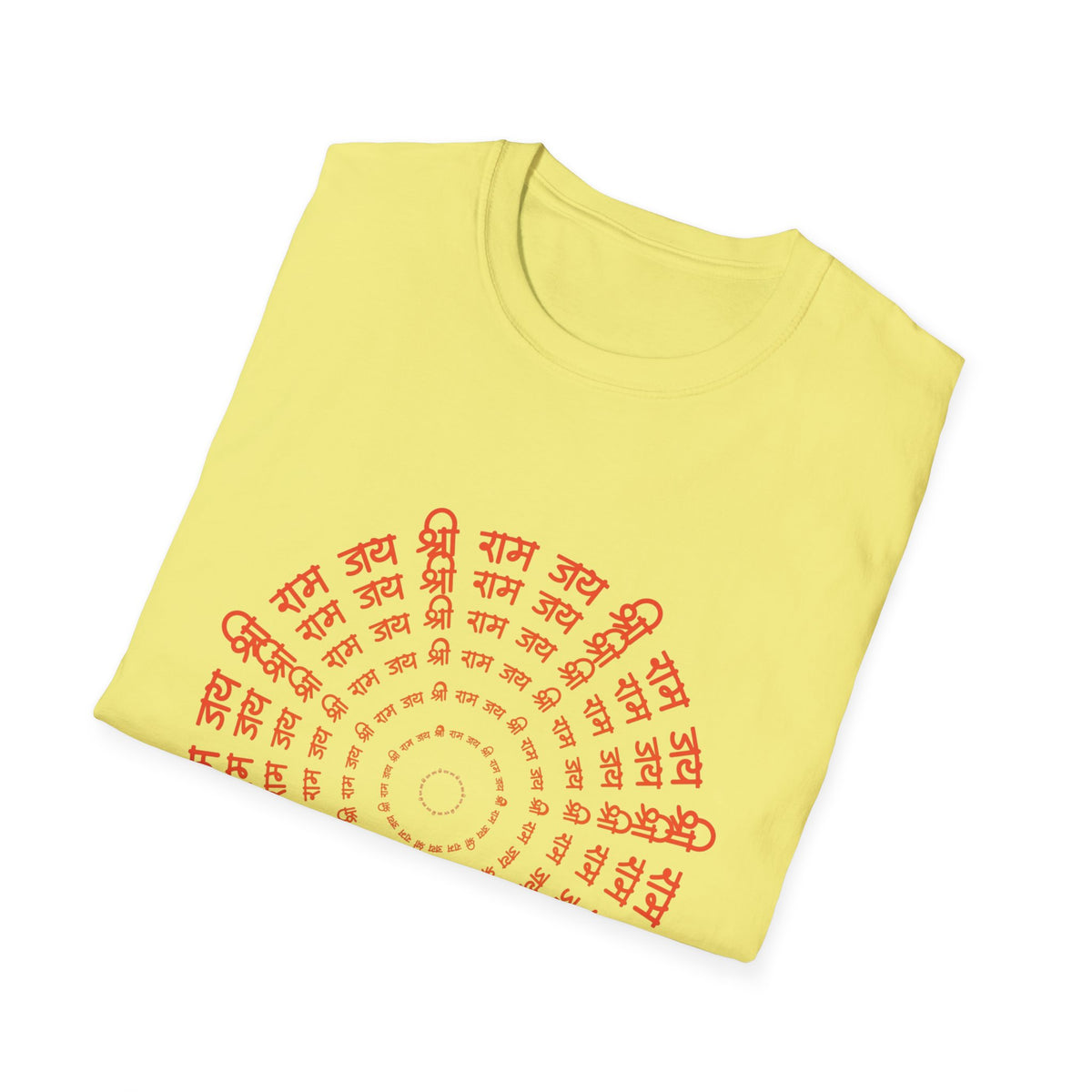 Ram Mantra Unisex Softstyle T-Shirt - Spiritual Mantra Text Tee, Yoga Meditation Shirt, Positive Vibes Graphic Tee, Sanskrit Om Symbol Tee, - Ira World Art LLC