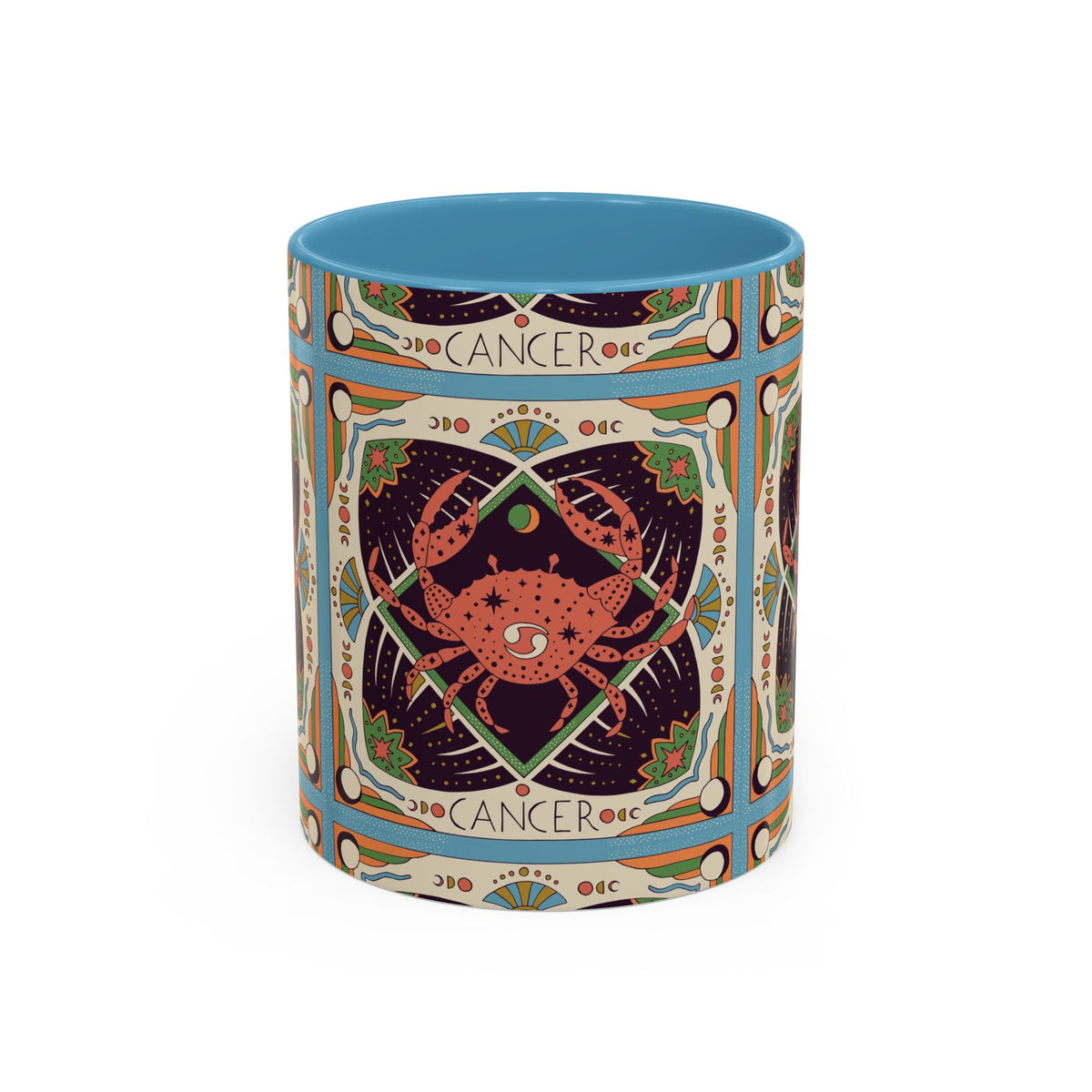 Colorful Capricorn Ceramic Mug, Custom 11oz & 15oz Zodiac Coffee Cup - Ira World Art LLC