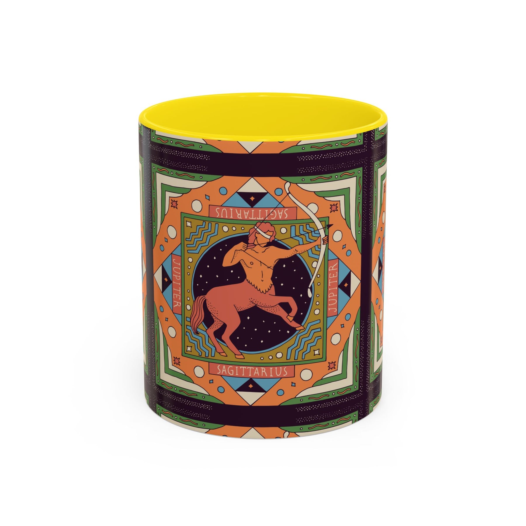Sagittarius Custom Coffee Mug, Vibrant 11oz & 15oz Unique Printed Design - Ira World Art LLC