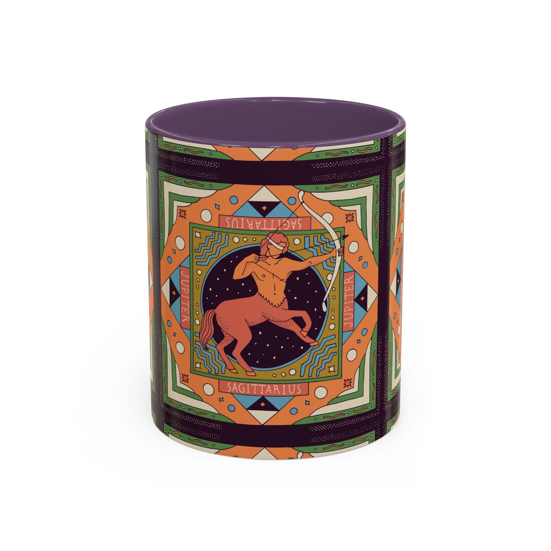 Sagittarius Custom Coffee Mug, Vibrant 11oz & 15oz Unique Printed Design - Ira World Art LLC