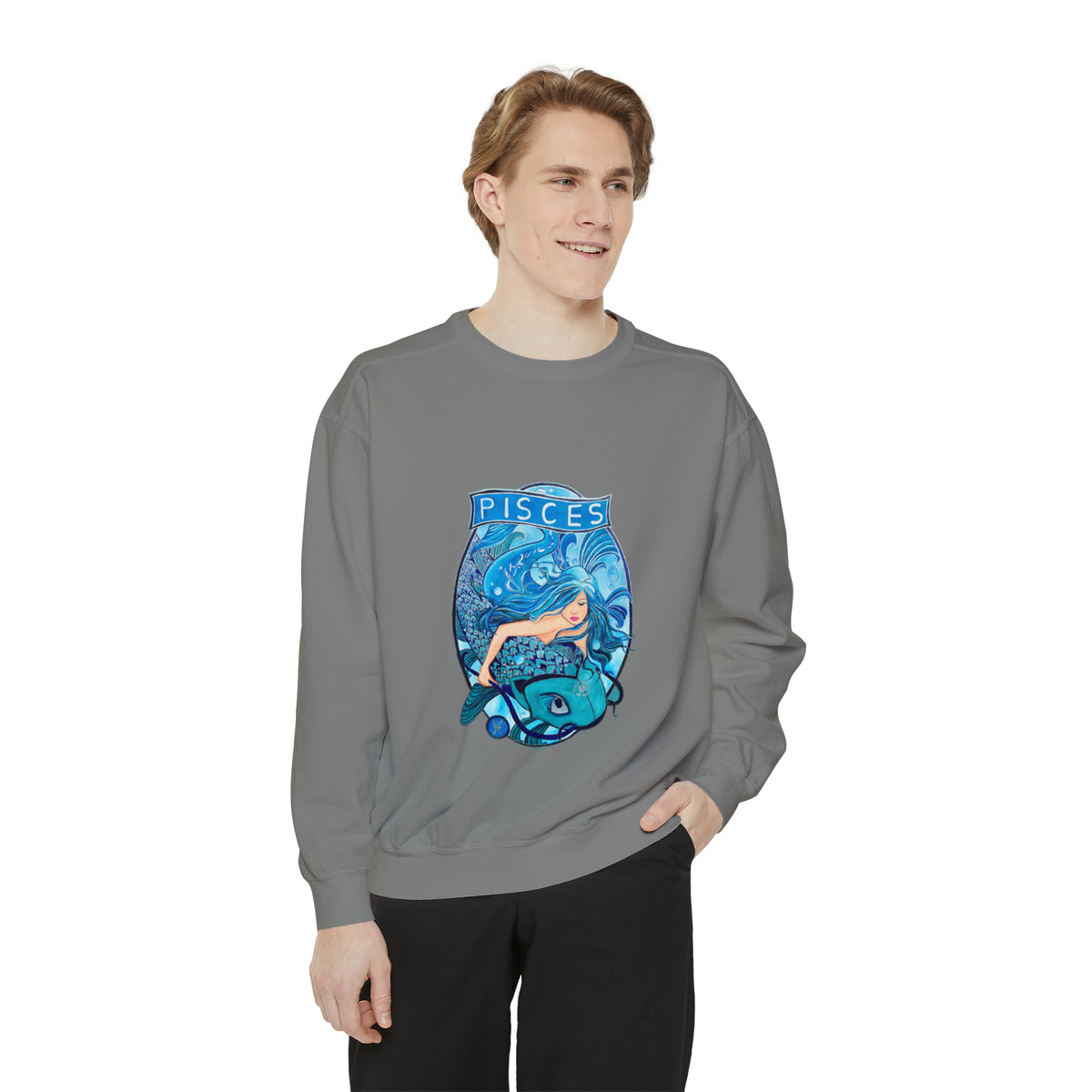 Unisex Garment-Dyed Sweatshirt - Ira World Art LLC