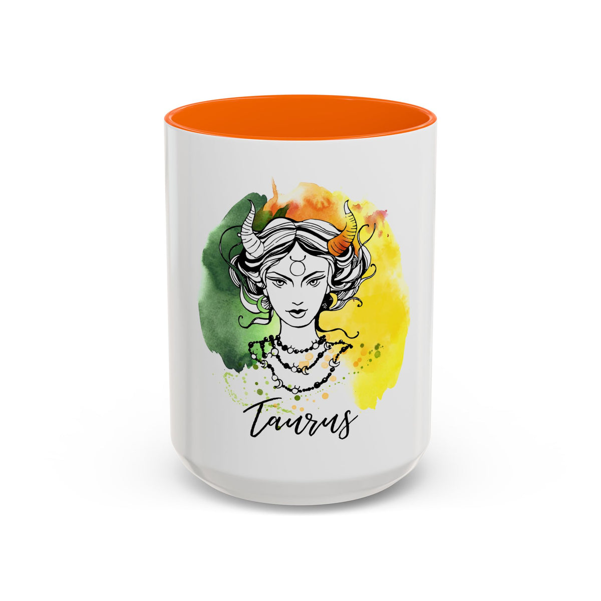 Taurus Zodiac Coffee Mug, Custom Printed 11oz & 15oz Unique Design - Ira World Art LLC