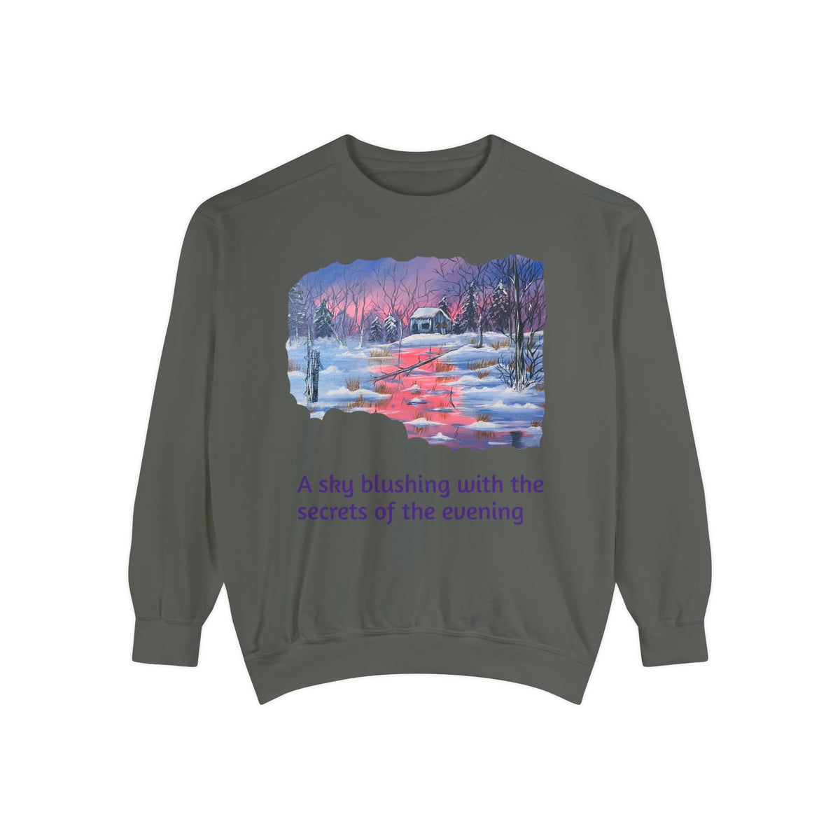 Unisex Garment-Dyed Sweatshirt - Ira World Art LLC