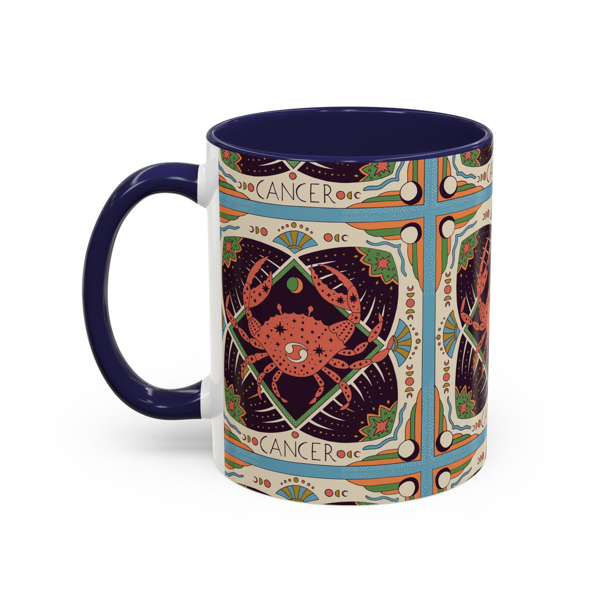 Colorful Capricorn Ceramic Mug, Custom 11oz & 15oz Zodiac Coffee Cup - Ira World Art LLC