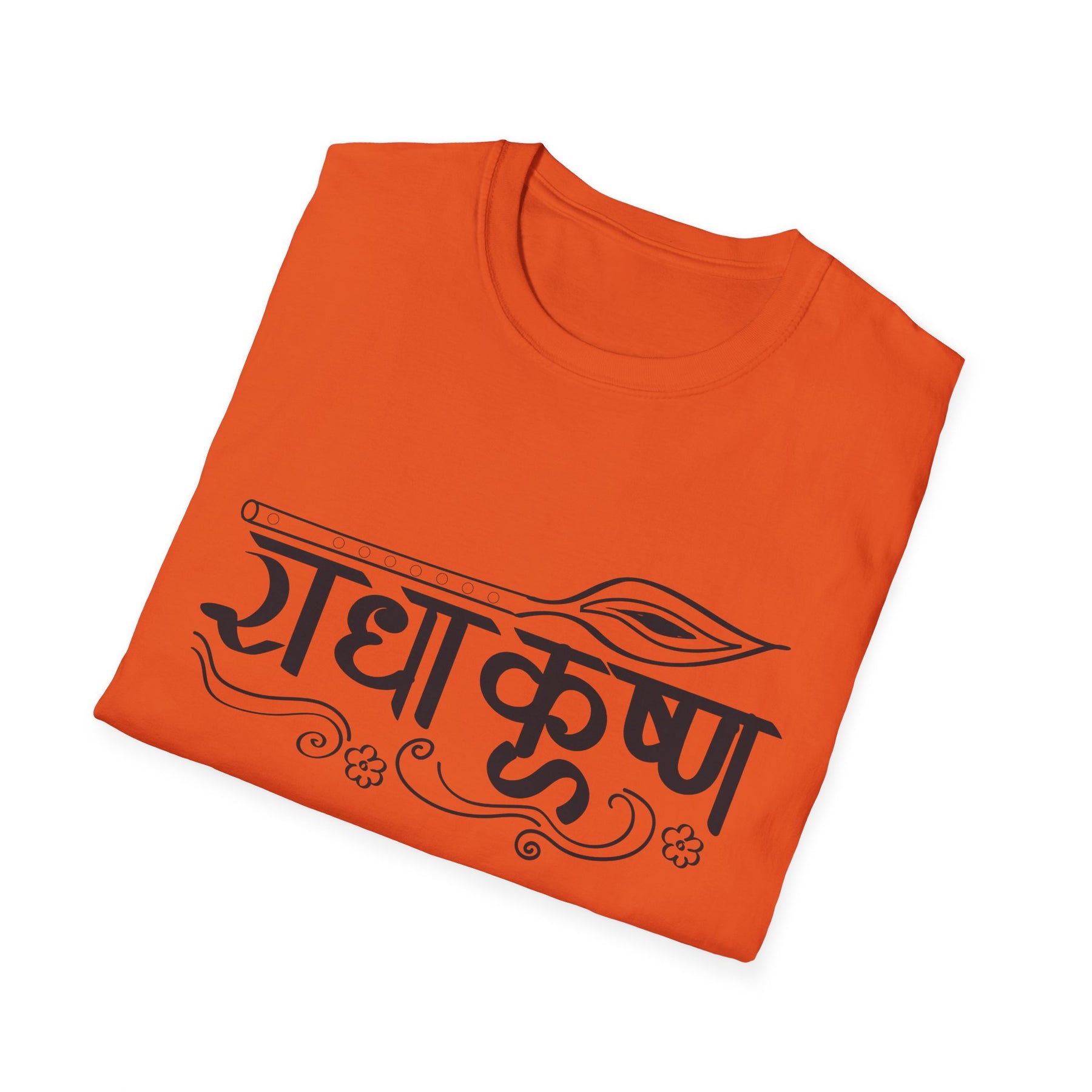 Radha Krishna Unisex T-Shirt, Hindu Deity Tee, Spiritual Printed Shirt, Yoga Apparel, Boho Top, Festival Clothing - Ira World Art LLC