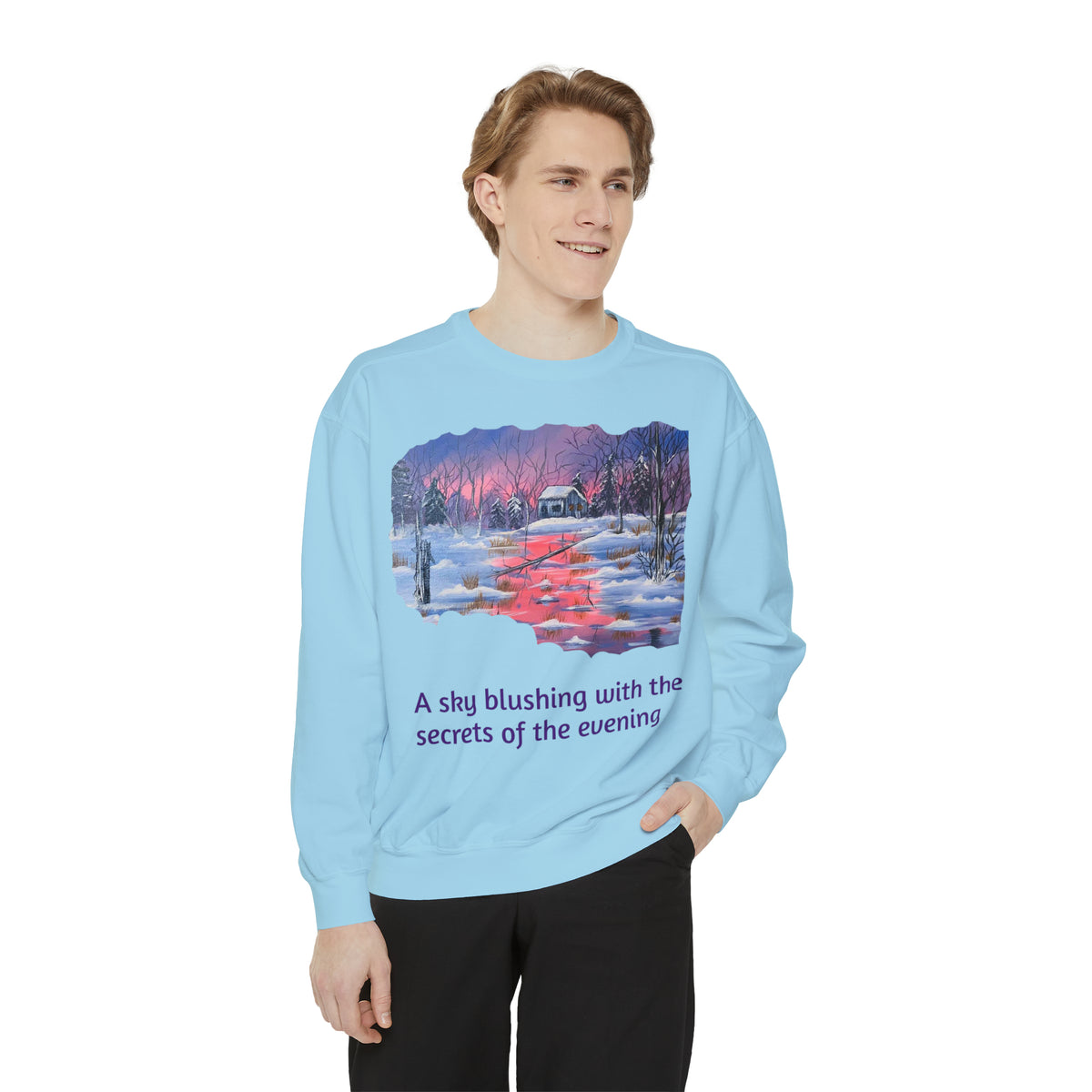 Unisex Garment-Dyed Sweatshirt - Ira World Art LLC