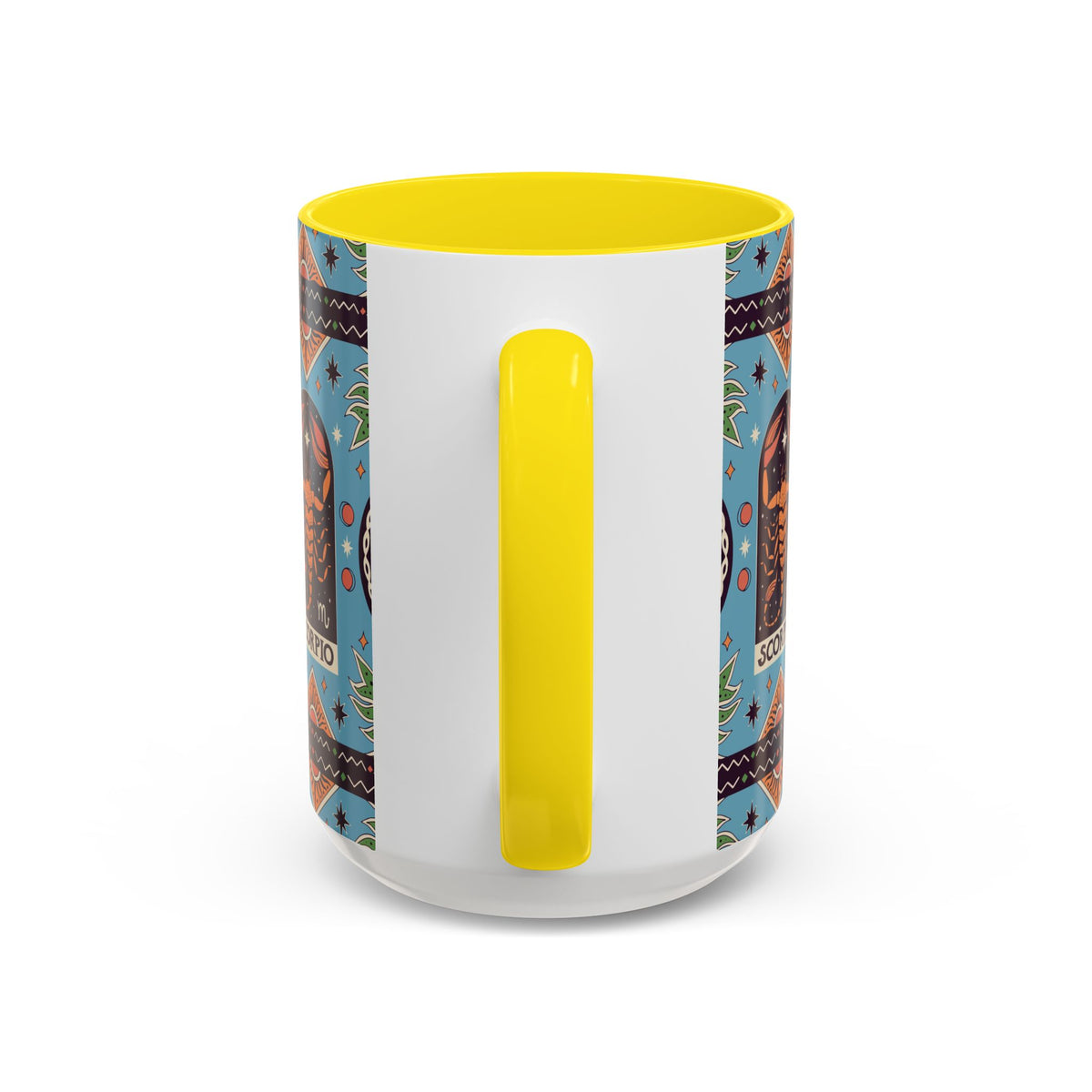 Colorful Scorpio Zodiac Ceramic Mug, Custom 11oz & 15oz Coffee Cup Design - Ira World Art LLC