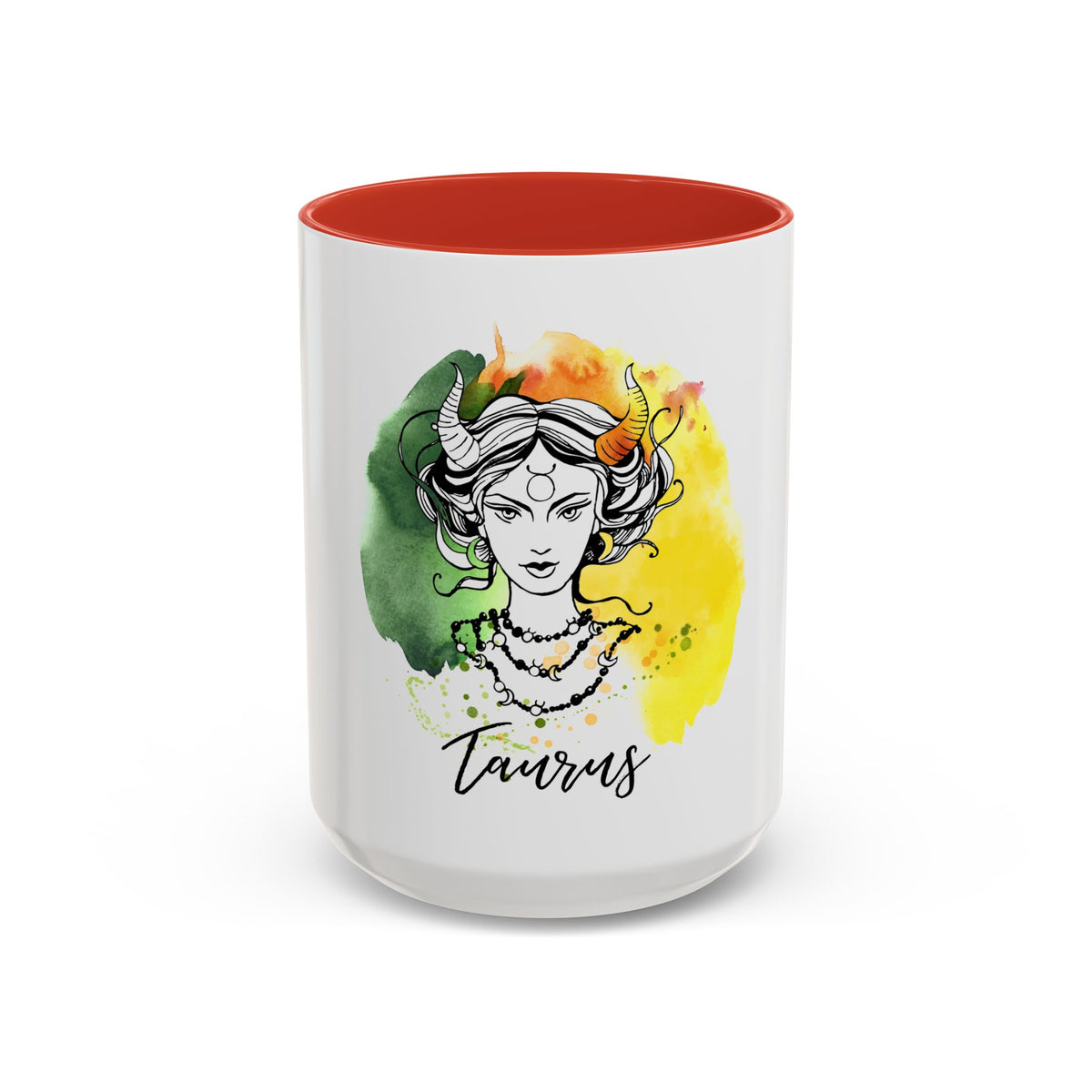 Taurus Zodiac Coffee Mug, Custom Printed 11oz & 15oz Unique Design - Ira World Art LLC