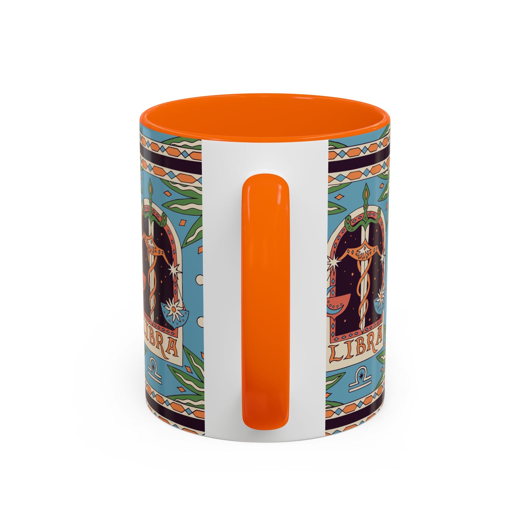 Custom Libra Coffee Mug, Colorful Ceramic 11oz & 15oz Zodiac Design - Ira World Art LLC