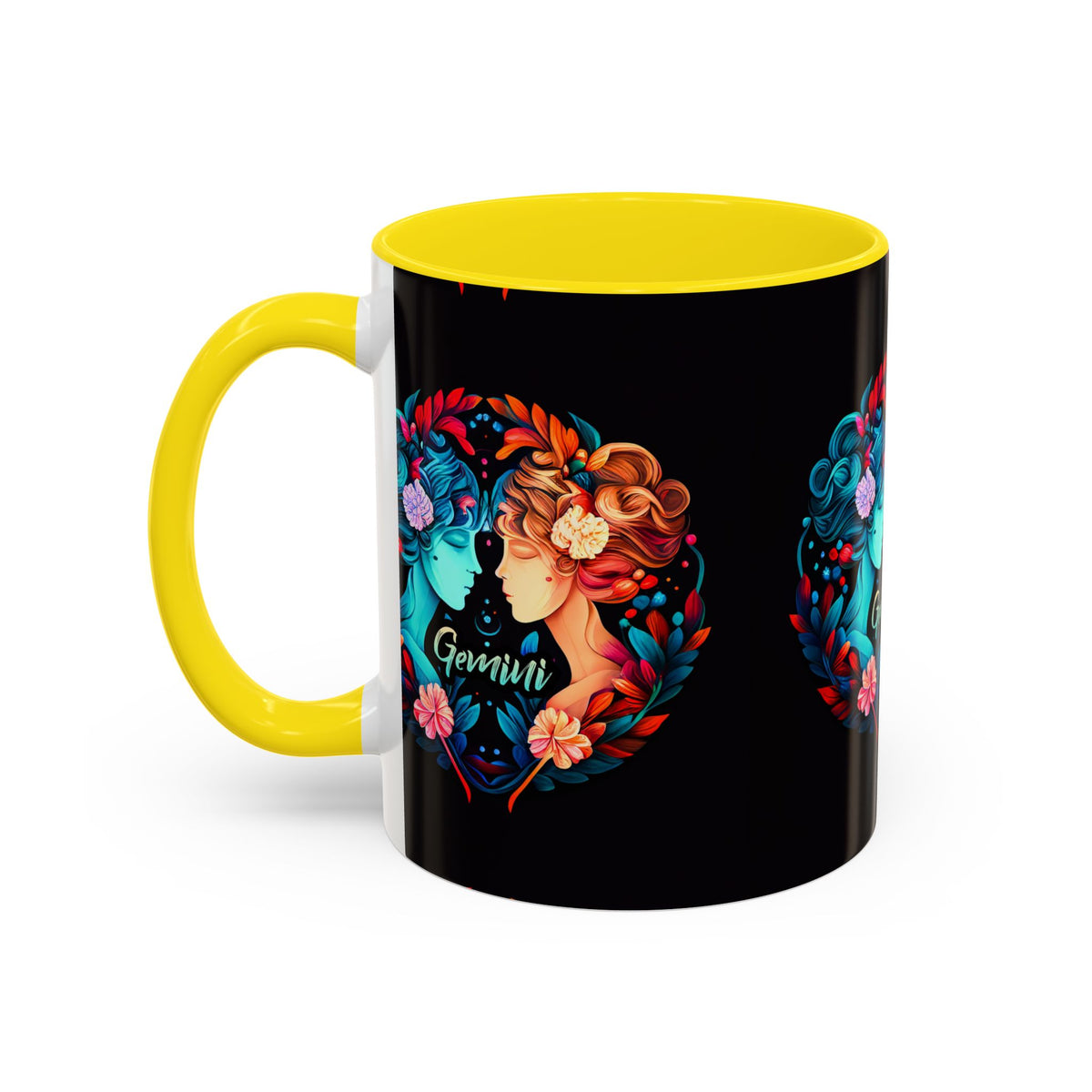 Gemini Zodiac Coffee Mug, Custom Ceramic 11oz & 15oz Colorful Design - Ira World Art LLC