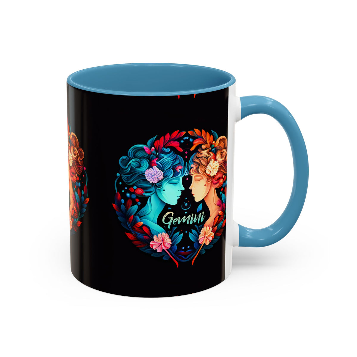 Gemini Zodiac Coffee Mug, Custom Ceramic 11oz & 15oz Colorful Design - Ira World Art LLC