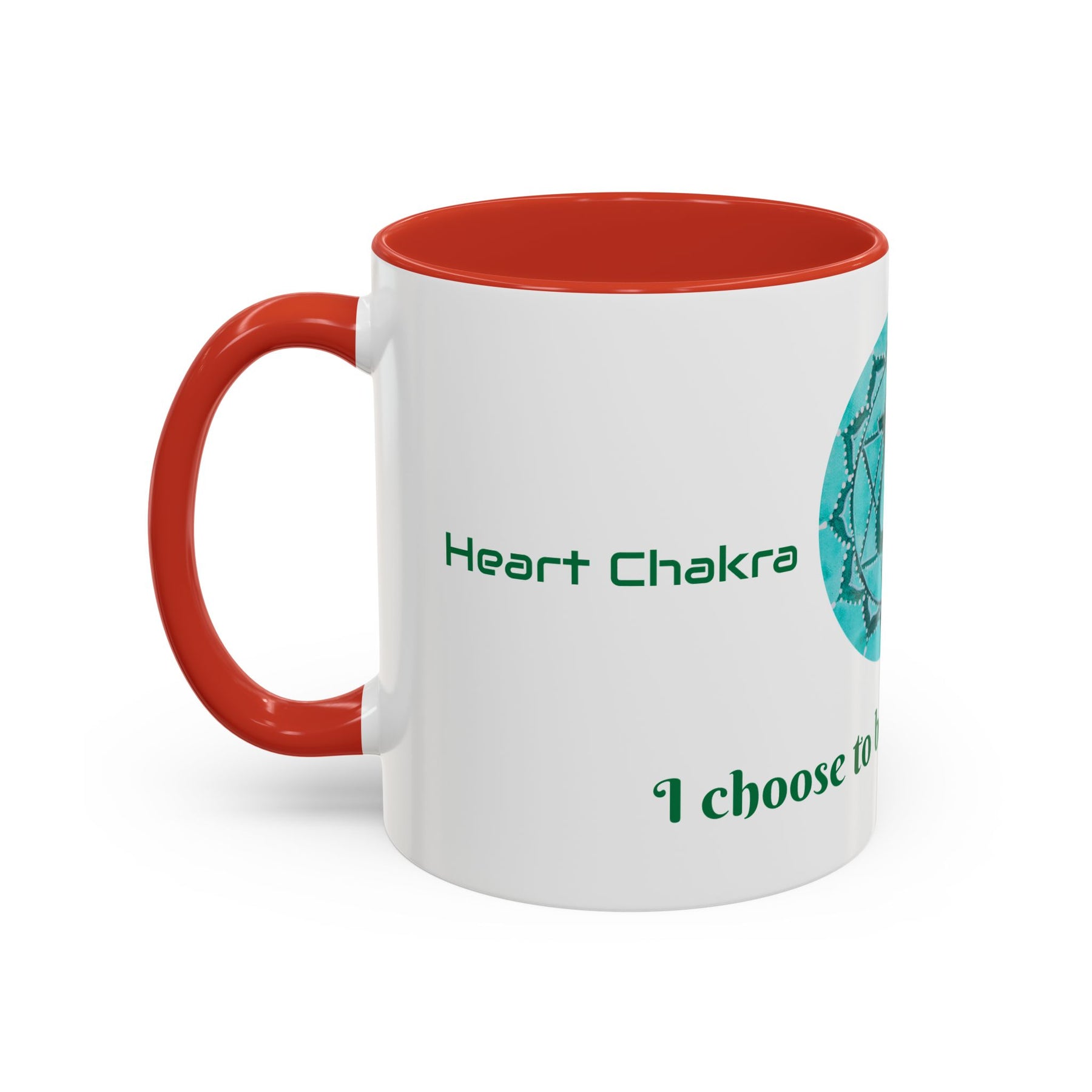 Heart Chakra Ceramic Coffee Mug 11oz with Artistic Zodiac Design - Ira World Art LLC