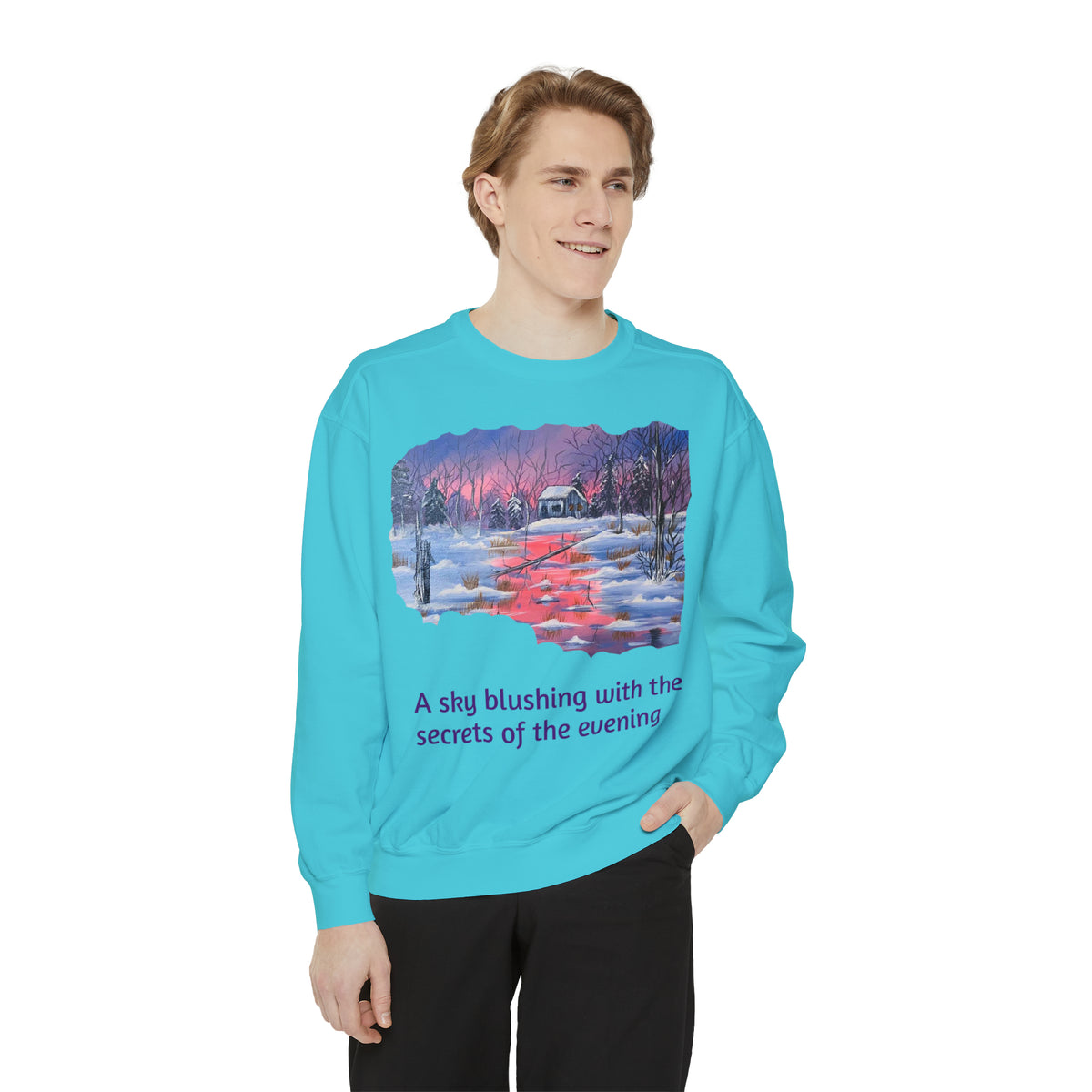 Unisex Garment-Dyed Sweatshirt - Ira World Art LLC