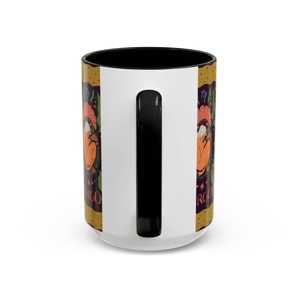 Virgo Zodiac Custom Coffee Mug, Colorful Ceramic 11oz and 15oz Design - Ira World Art LLC