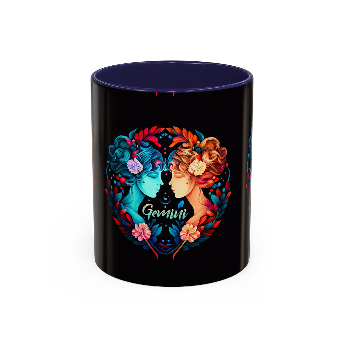 Gemini Zodiac Coffee Mug, Custom Ceramic 11oz & 15oz Colorful Design - Ira World Art LLC