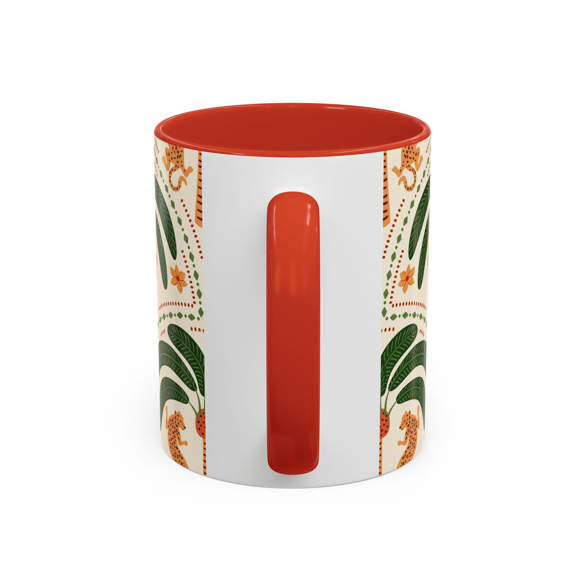 Tropical Ceramic Coffee Mug with Colorful Floral Design, 11oz & 15oz - Ira World Art LLC