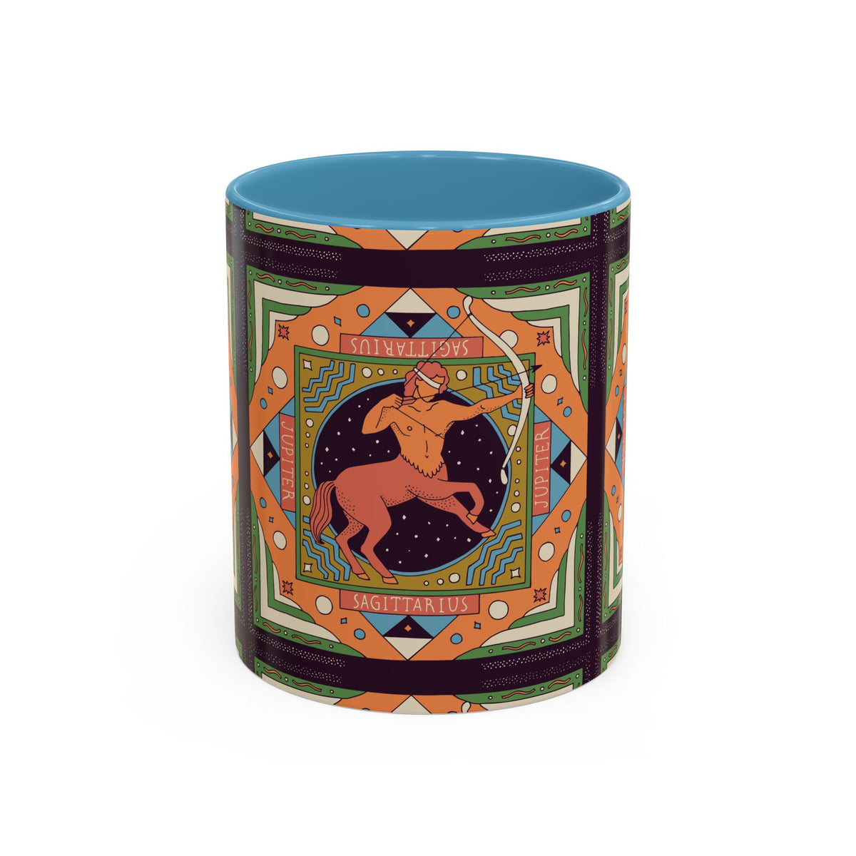 Sagittarius Custom Coffee Mug, Vibrant 11oz & 15oz Unique Printed Design - Ira World Art LLC