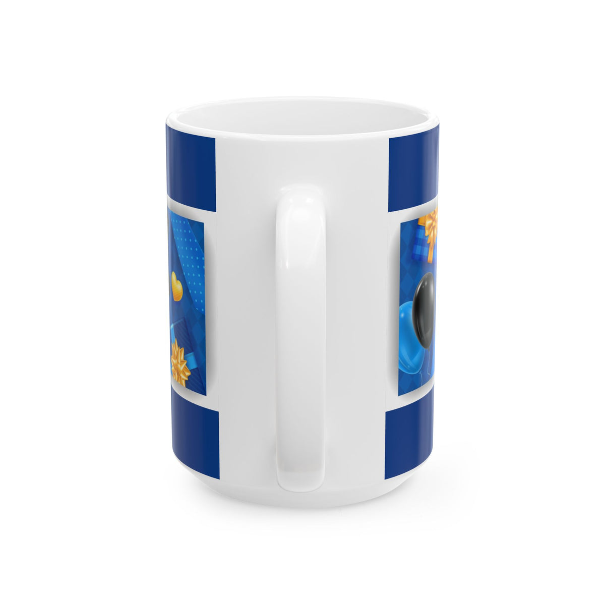 Blue Ceramic Coffee Mug for Dad, 15oz Gift for Father’s Day - Ira World Art LLC